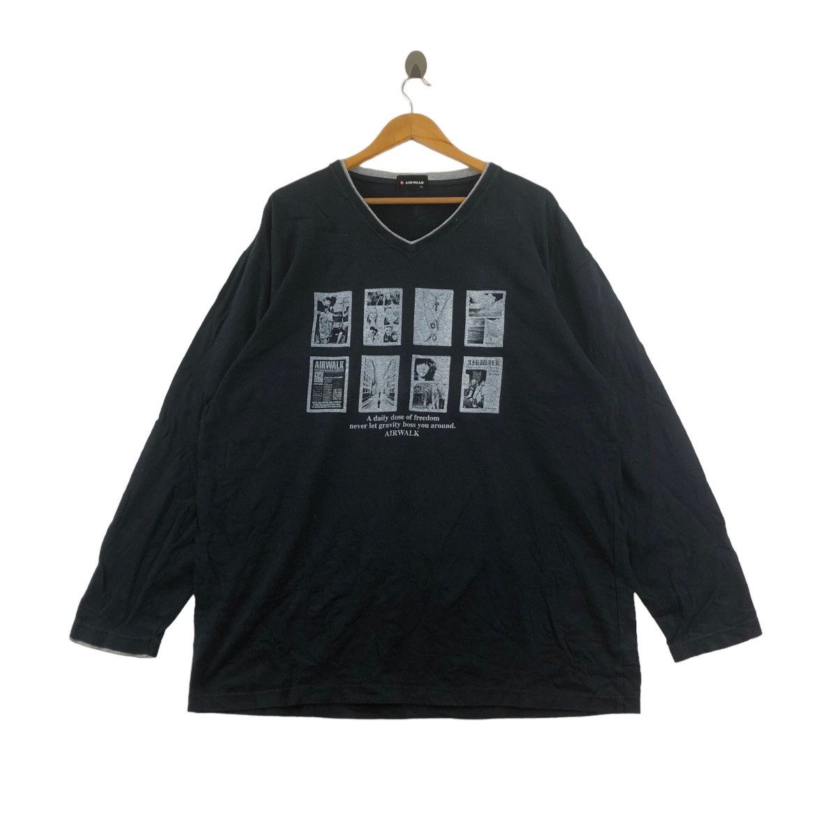 Vintage AIRWALK SKATEBOARD Freedom Rebel Street Tee Shirt V