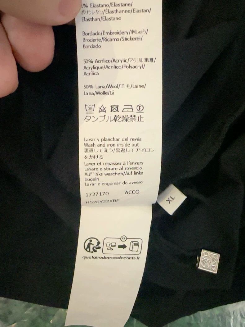 Loewe Black multicolored lettering short sleeve T-shirt