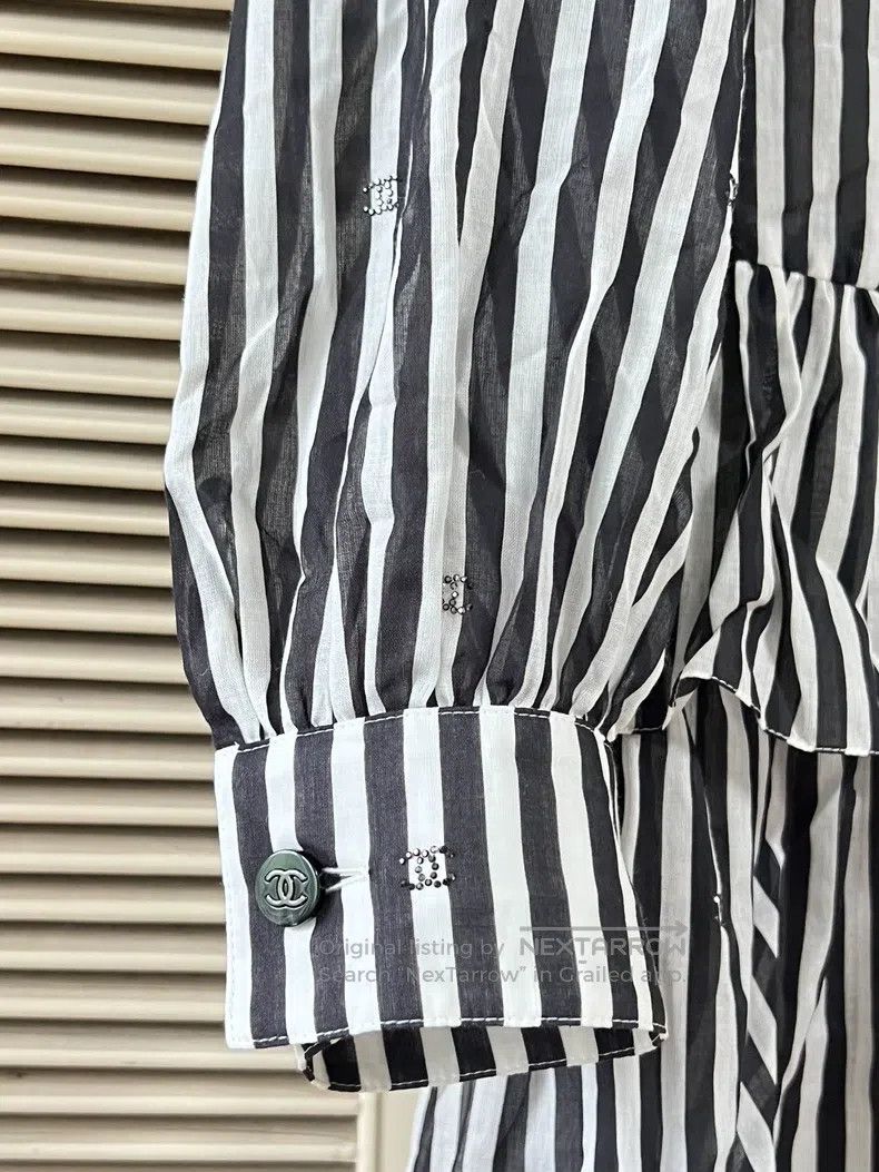 Chanel Chanel 24M Beach Series Striped Shirt Skirt Size XXS / US 00 / IT 34 - 6 Thumbnail