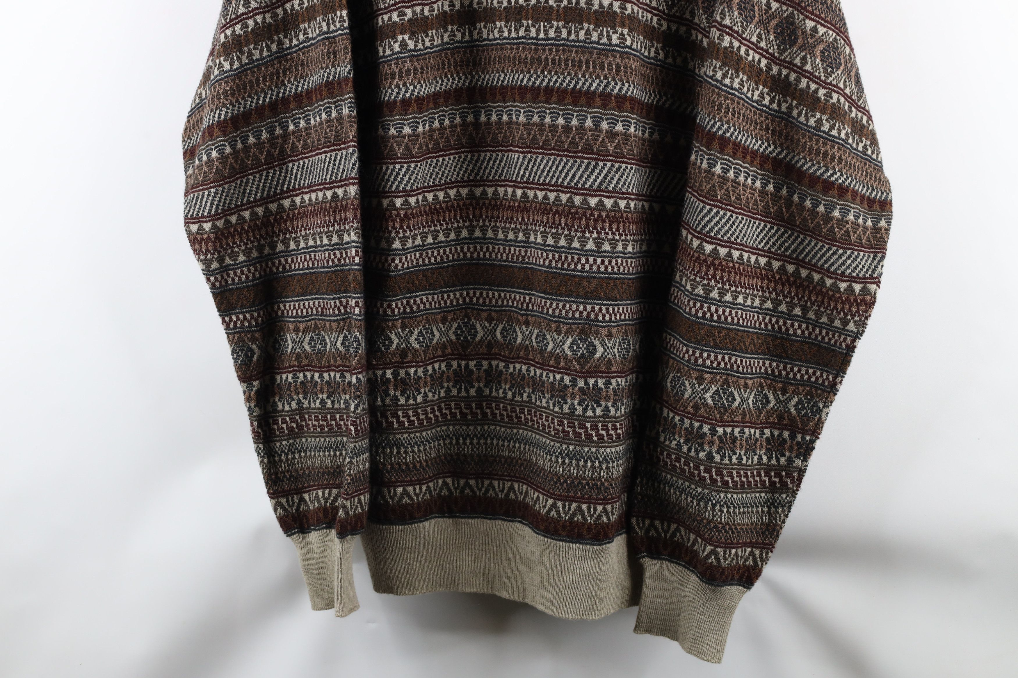 Vintage Vintage 90s Coogi Style Wool Blend Knit Collared Sweater Size US XXL / EU 58 / 5 - 3 Thumbnail