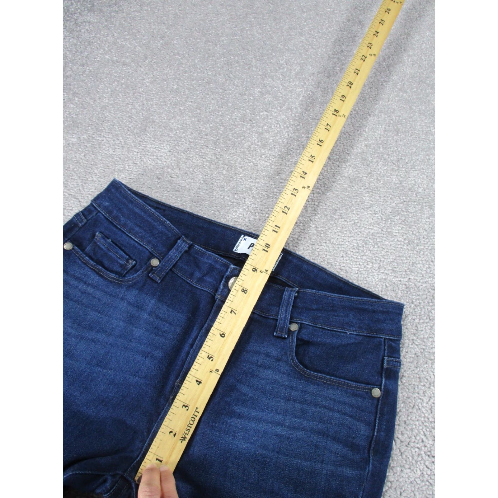 Paige Paige Verdugo Jeans - Jeans - Women 29 Blue Dark Wash Denim Mid Rise Ankle Zip Womens Size 29" - 6 Thumbnail