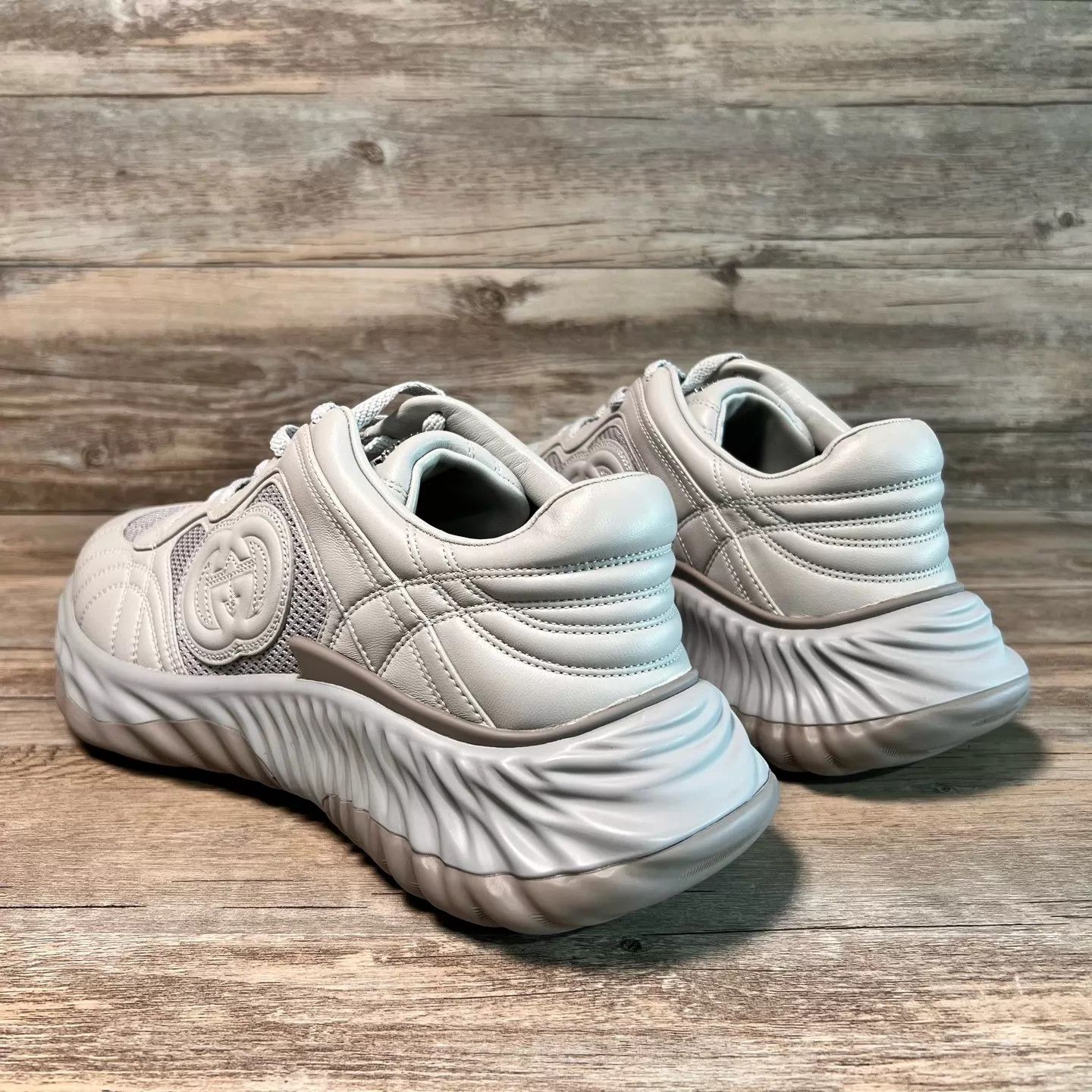 Gucci GUCCI Ripple GG Dad Sneaker Gray UK9/EU43 98New Size US 10 / EU 43 - 4 Thumbnail