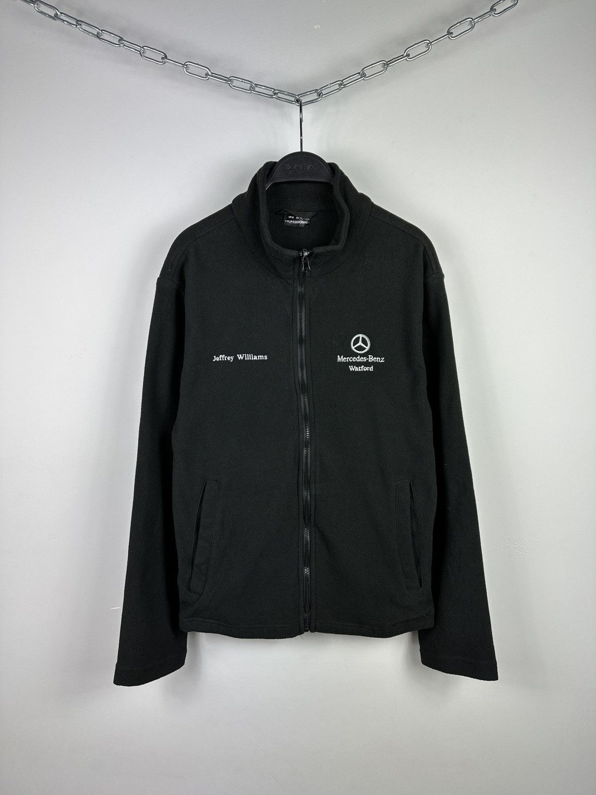 Mercedes-Benz × Vintage Vintage Y2K Mercedes Benz Zip Fleece Size US S / EU 44-46 / 1 - 1 Thumbnail