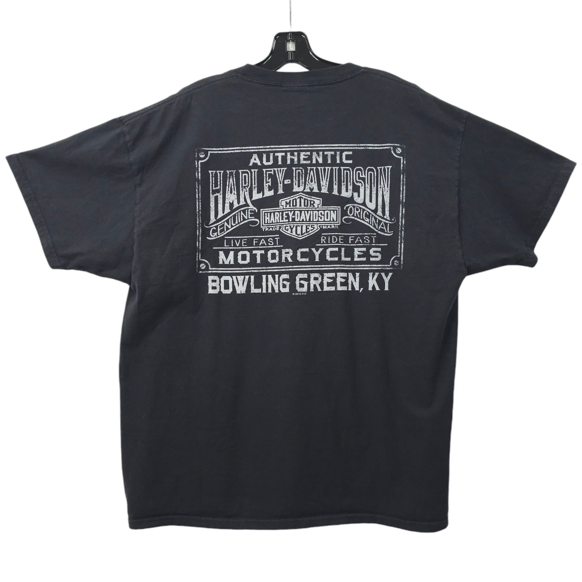 Harley Davidson Harley Davidson T Shirt Mens XL Double Sided Live Fast Ride Size US XL / EU 56 / 4 - 1 Thumbnail