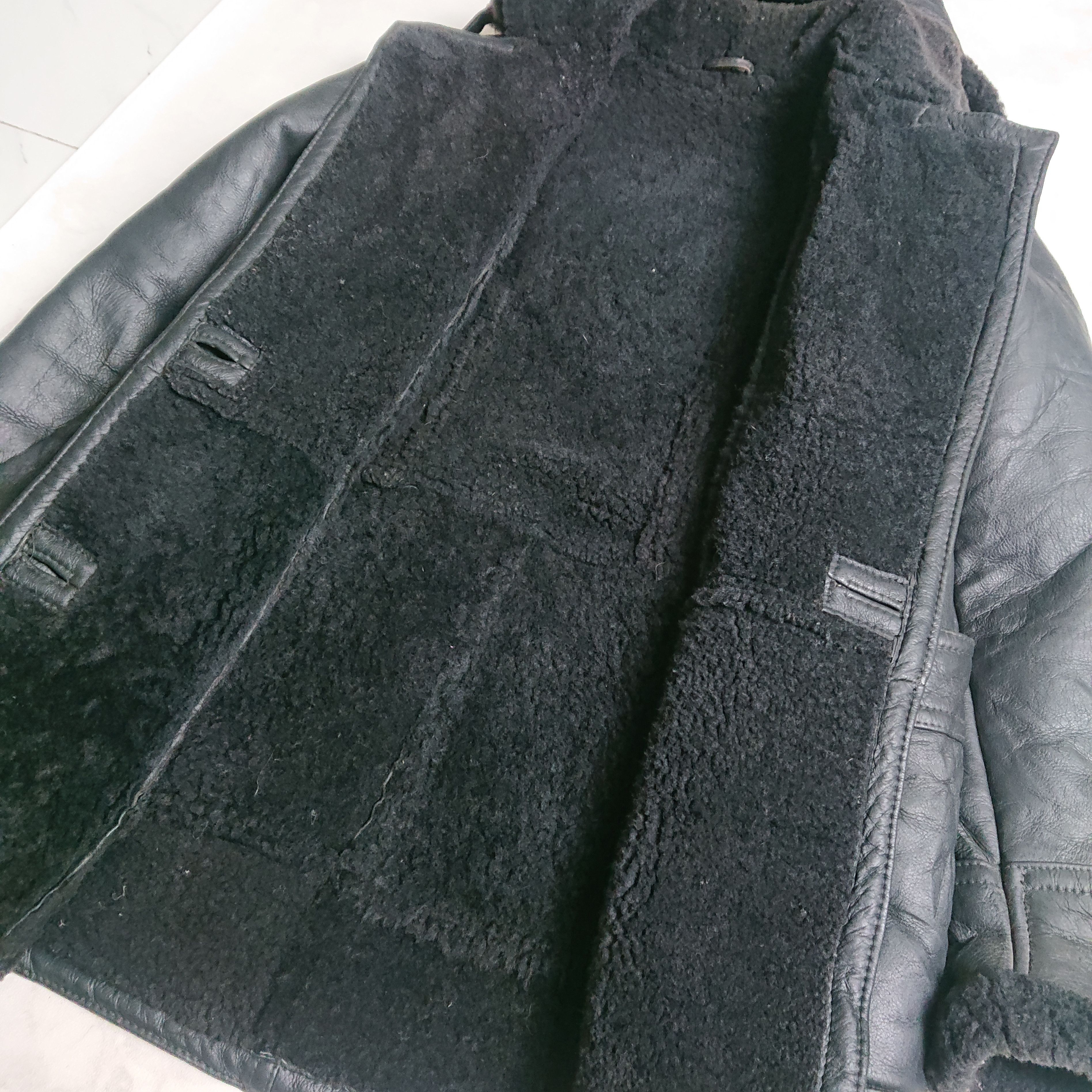 Genuine Leather × Vintage Vintage 80's Echtes Leder Leather Jacket Size US L / EU 52-54 / 3 - 3 Thumbnail
