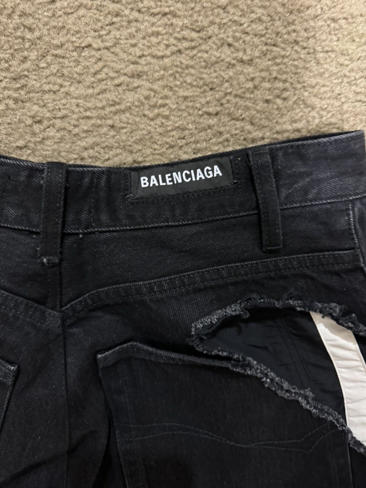 Balenciaga Balenciaga Slashed Distressed Denim Jeans Size US 32 / EU 48 - 6 Thumbnail