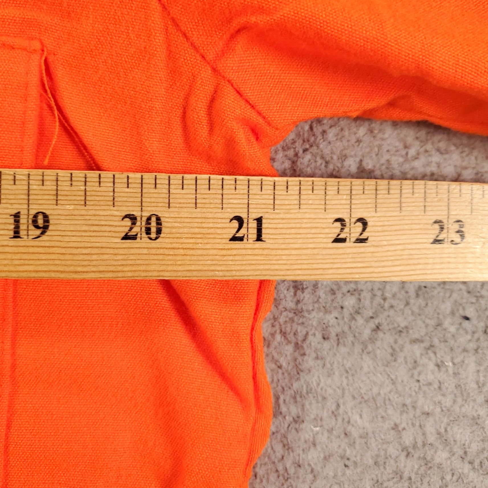 Hunter VINTAGE SPORTS AFIELD Button-Up Flannel Shirt Mens M Orange Hunter's Safety Orange Blank NOS Old Stock Regular Fit Size US M / EU 48-50 / 2 - 3 Thumbnail
