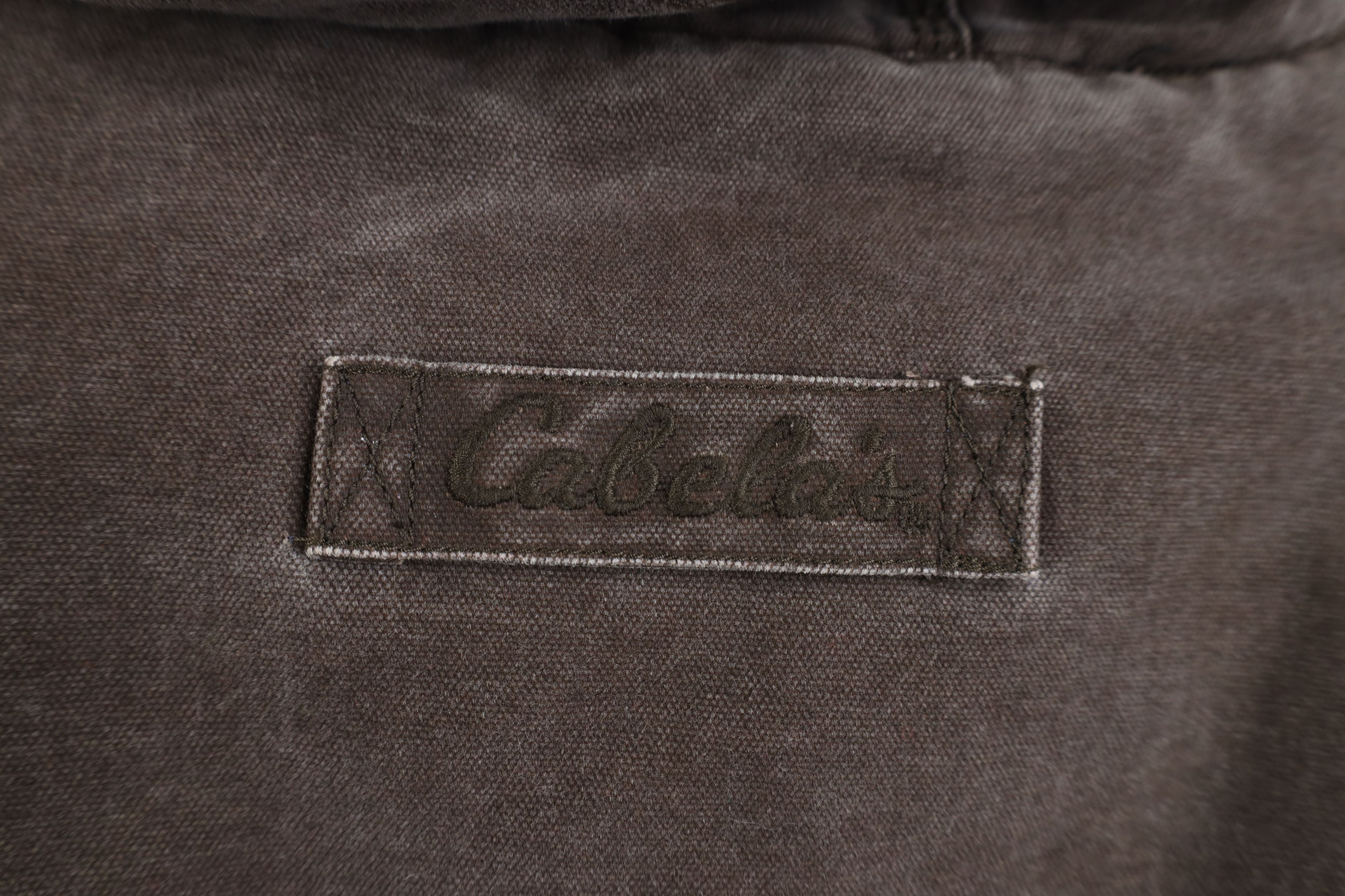 Cabelas Vintage 90s Cabelas Canvas Quilted Cape Hooded Jacket Brown Size US XL / EU 56 / 4 - 11 Thumbnail