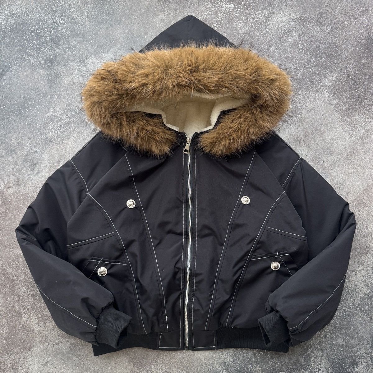 Hysteric Glamour Hysteric Glamour N2B Fur Bomber Jacket | Grailed