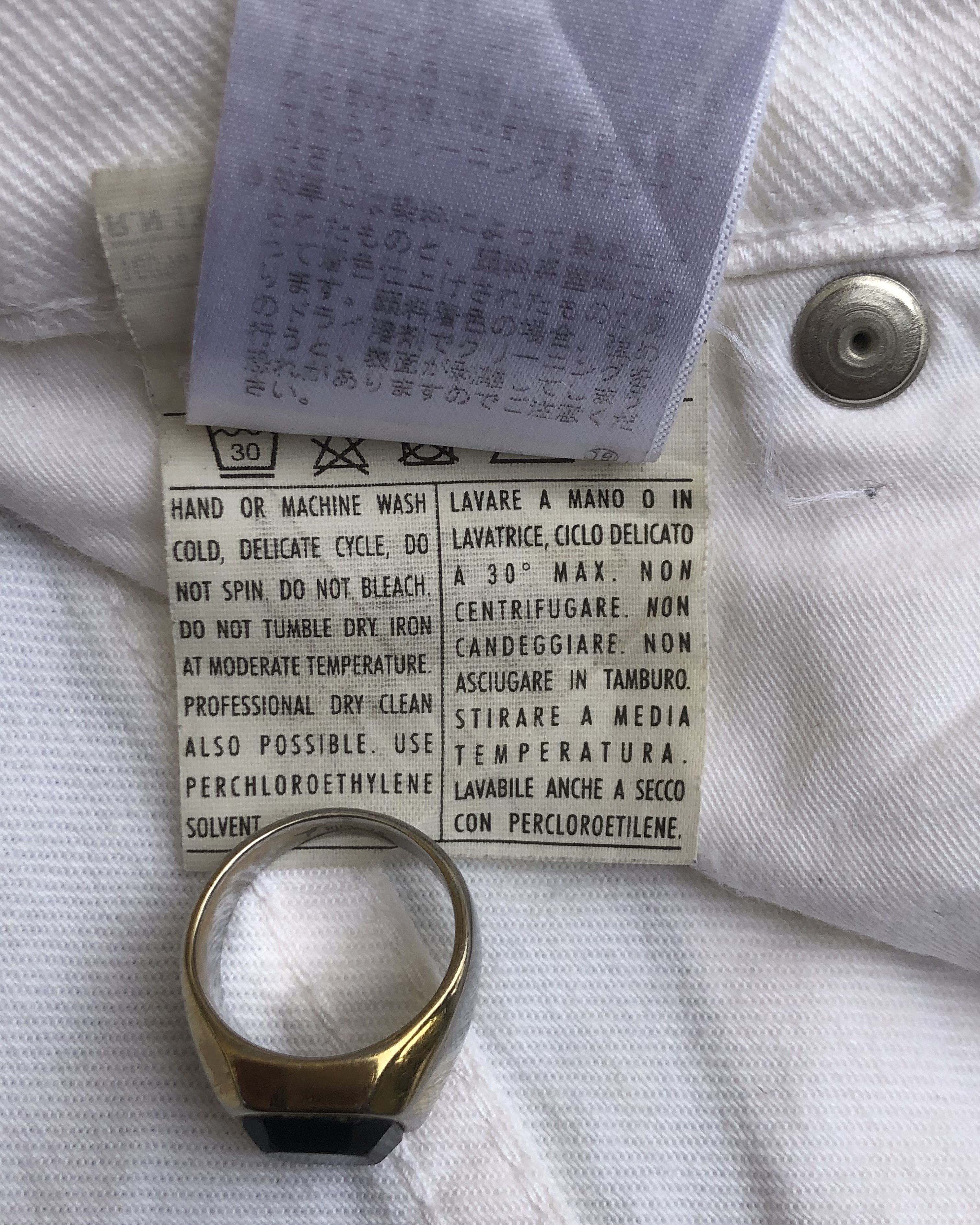 Salvatore Ferragamo 2000s Salvatore Ferragamo White Jeans Size US 31 - 8 Thumbnail