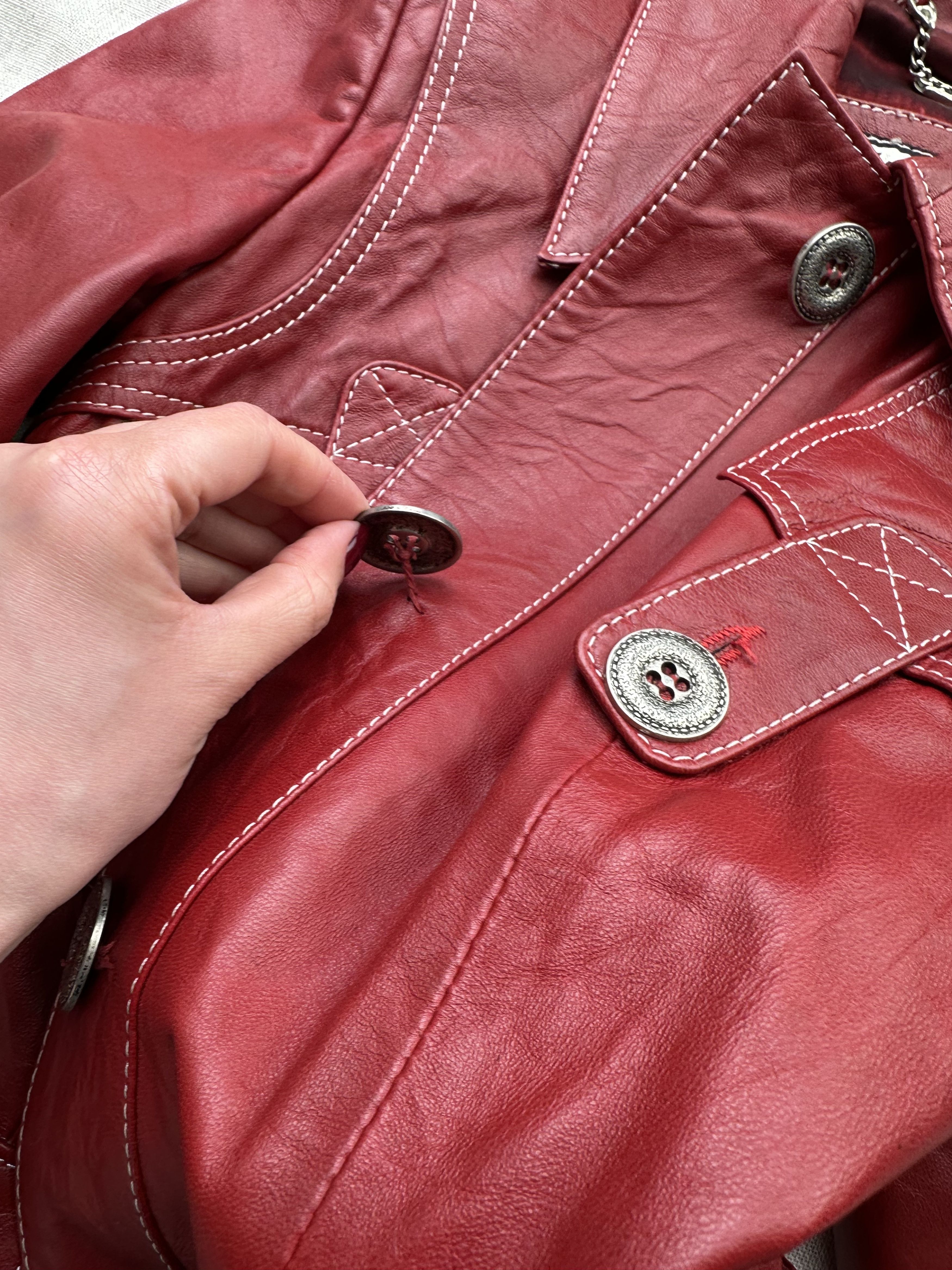 Japanese Brand Vintage Leather Jacket Size S / US 4 / IT 40 - 13 Thumbnail