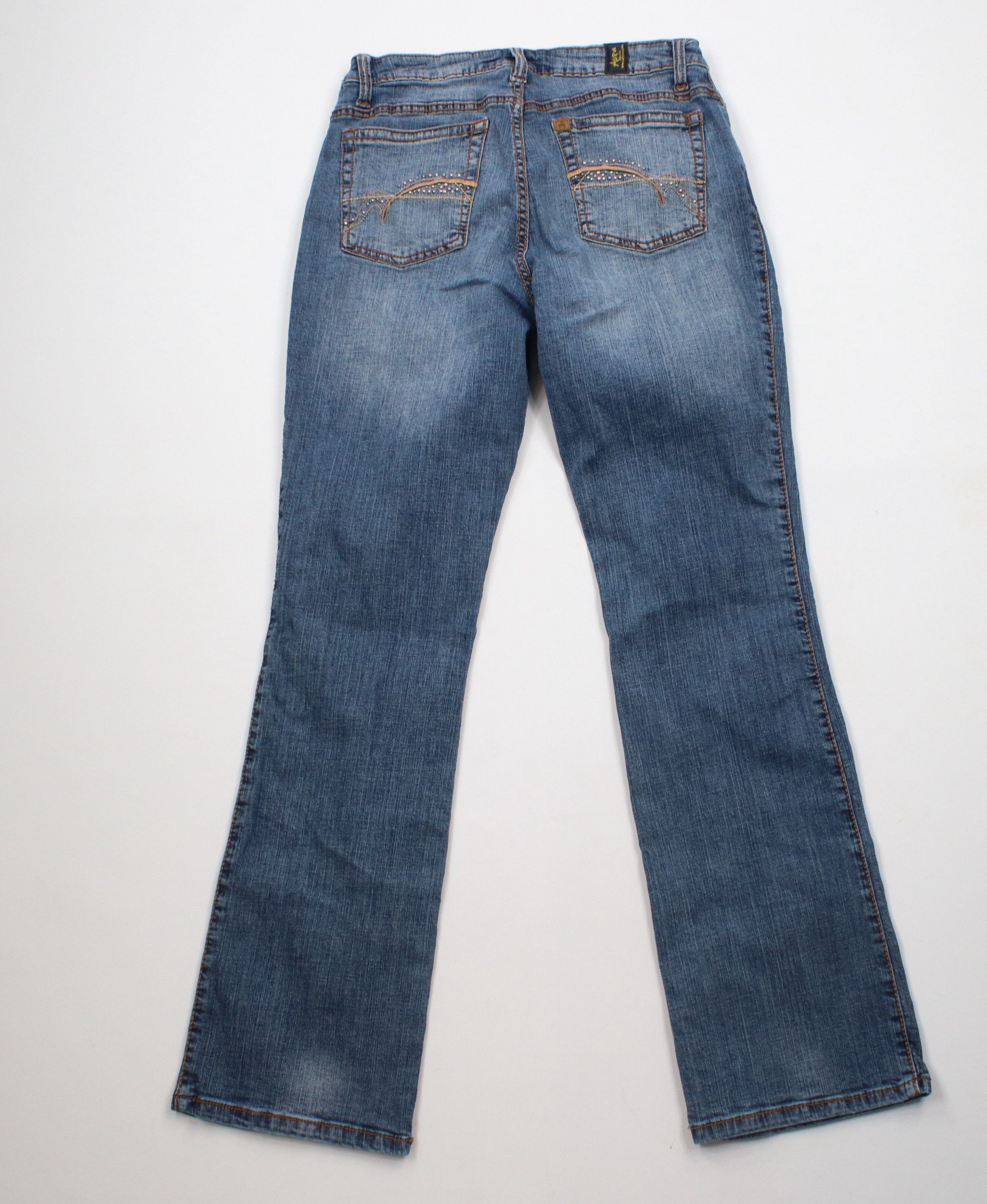 Vintage Vintage Y2K Streetwear Stretch Flared Denim Jeans Blue Size 28" / US 6 / IT 42 - 9 Thumbnail