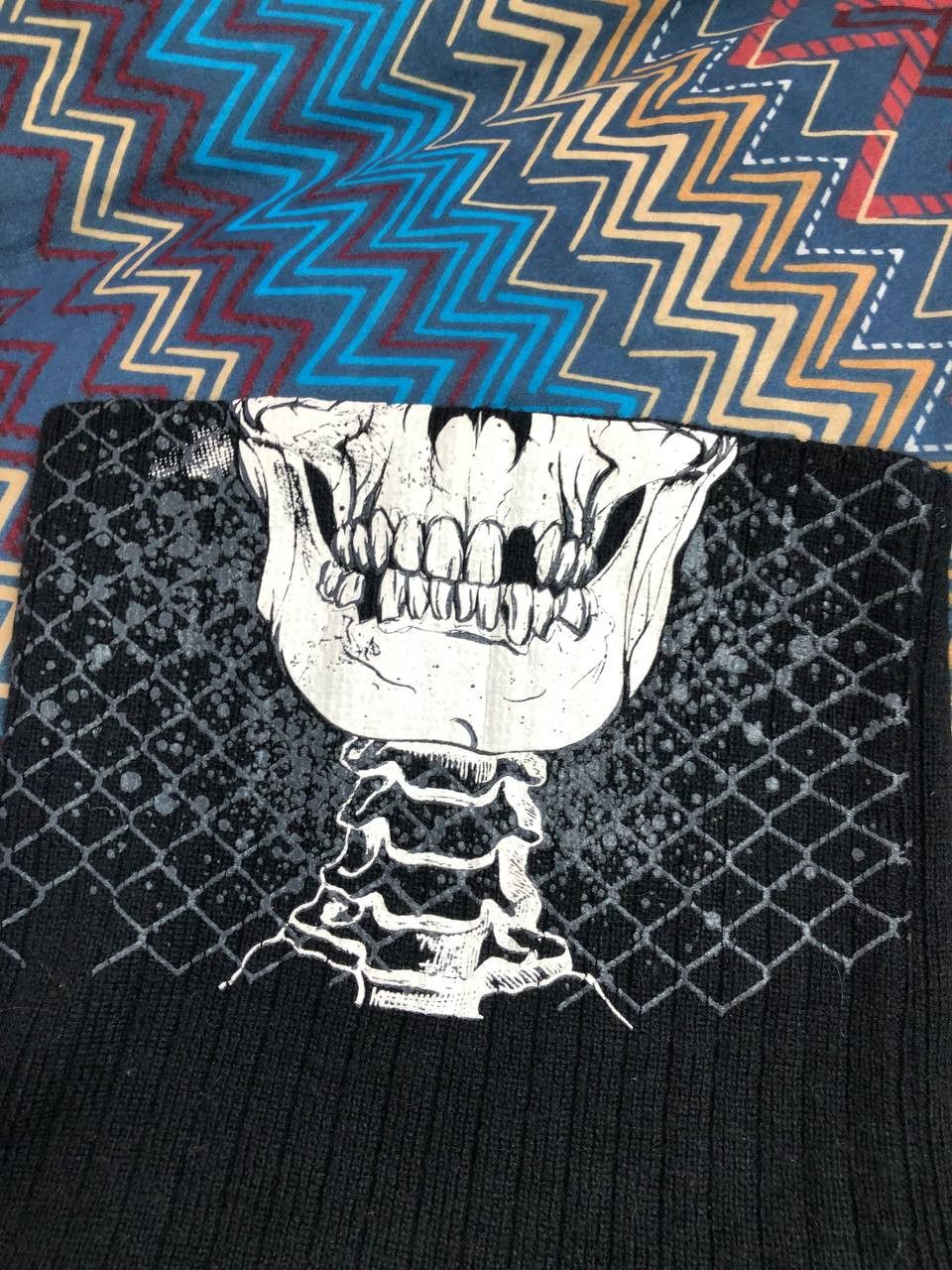 No Fear scarf No Fear black Vintage logo Streetwear Y2K big print Size ONE SIZE - 4 Thumbnail