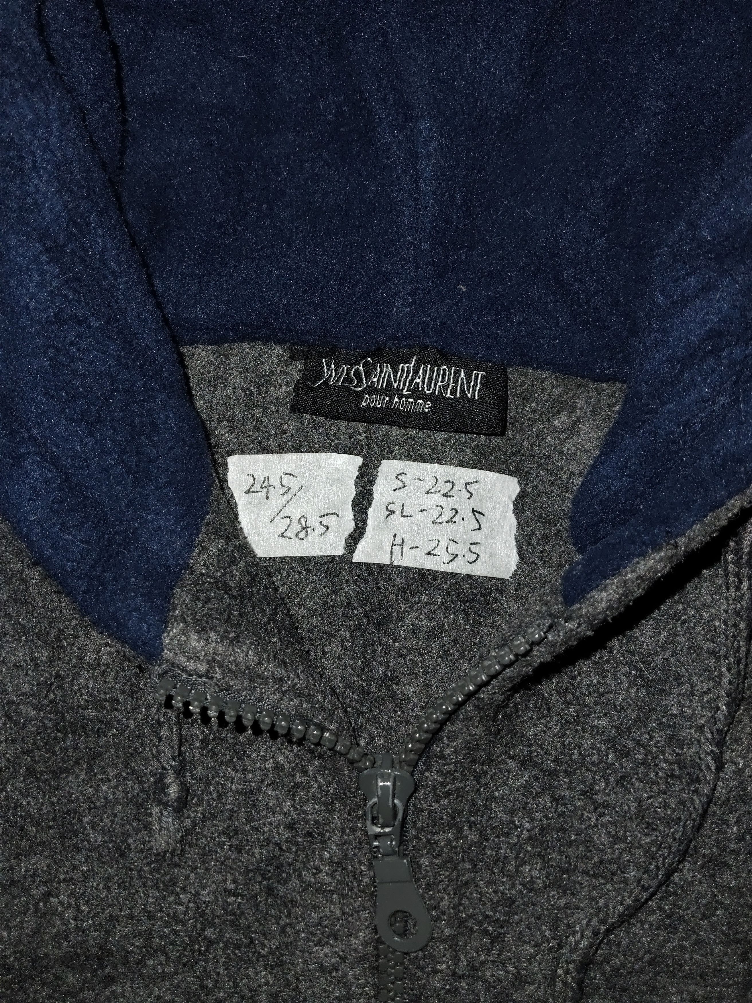 Yves Saint Laurent YVES SAINT LAURENT Fleece Hoodie Jacket Size US M / EU 48-50 / 2 - 4 Thumbnail