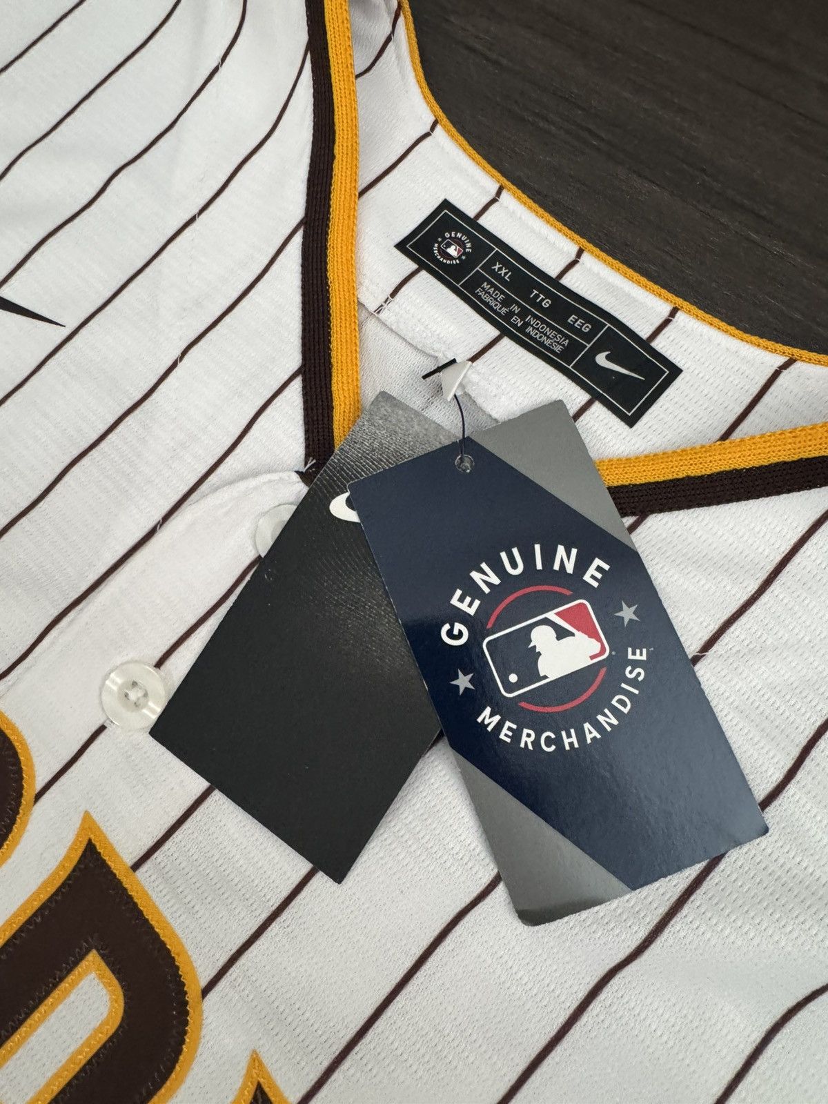 Nike Nike San Diego Padres ROMER #13 MLB Stitched Stripe Jersey Size US XXL / EU 58 / 5 - 5 Thumbnail