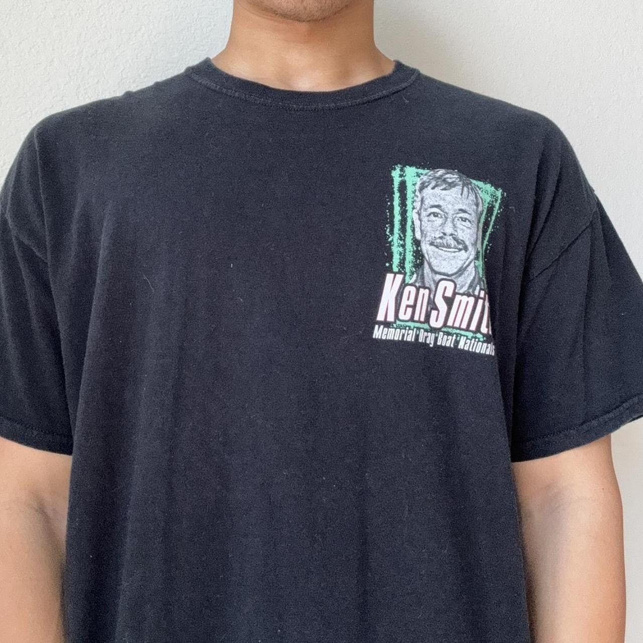 Vintage Vintage Ken Smith 2000s Racing Graphics Black Tee Shirt Size US XL / EU 56 / 4 - 2 Thumbnail