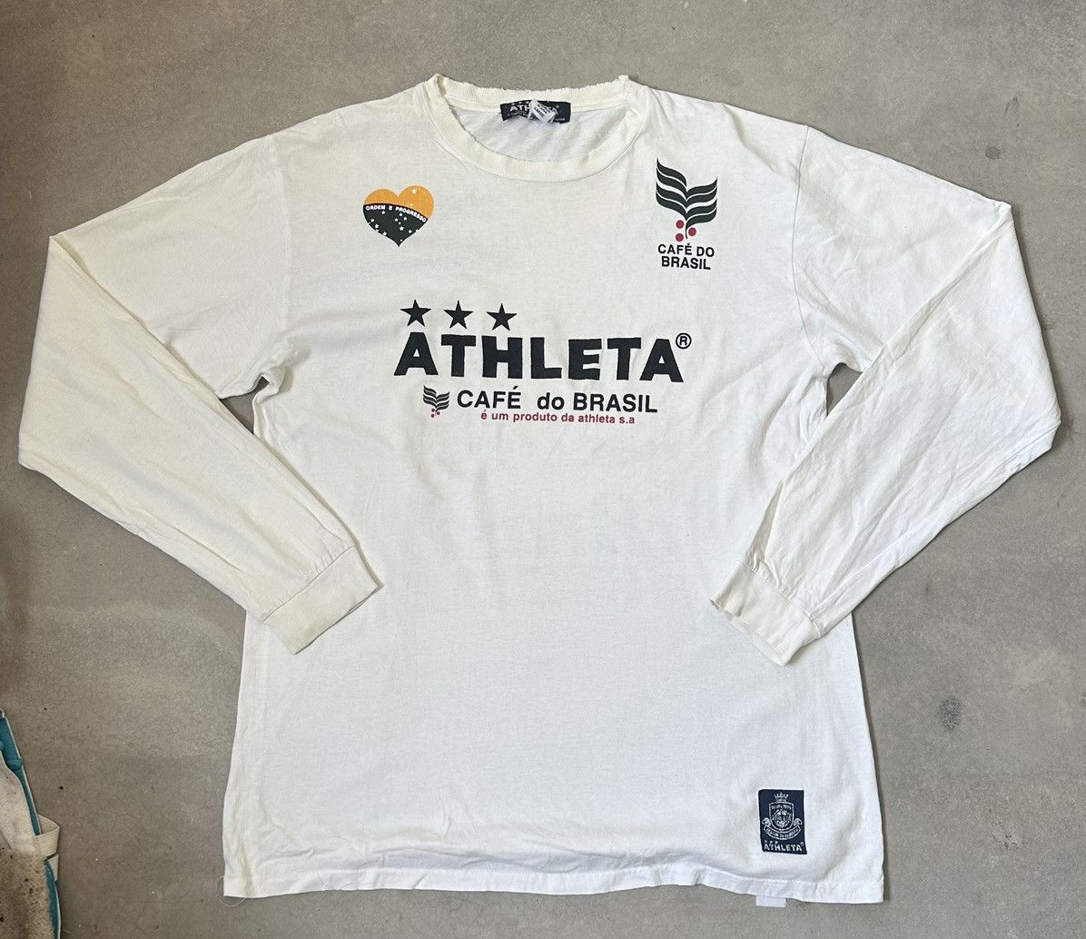 Vintage VINTAGE ATHLETA CAFE DO BRASIL LONG SLEEVE TEE Size US L / EU 52-54 / 3 - 1 Thumbnail
