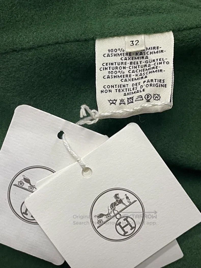 Hermes Hermes Green Double-sided Tied Cashmere Big Coat Size 4XL / US 24-26 - 5 Thumbnail