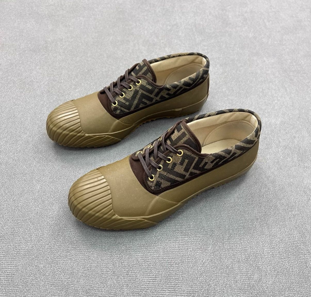 Fendi Fendi x Moonstar Collaboration Monogram Rubber Shoes Size US 10 / EU 43 - 3 Thumbnail