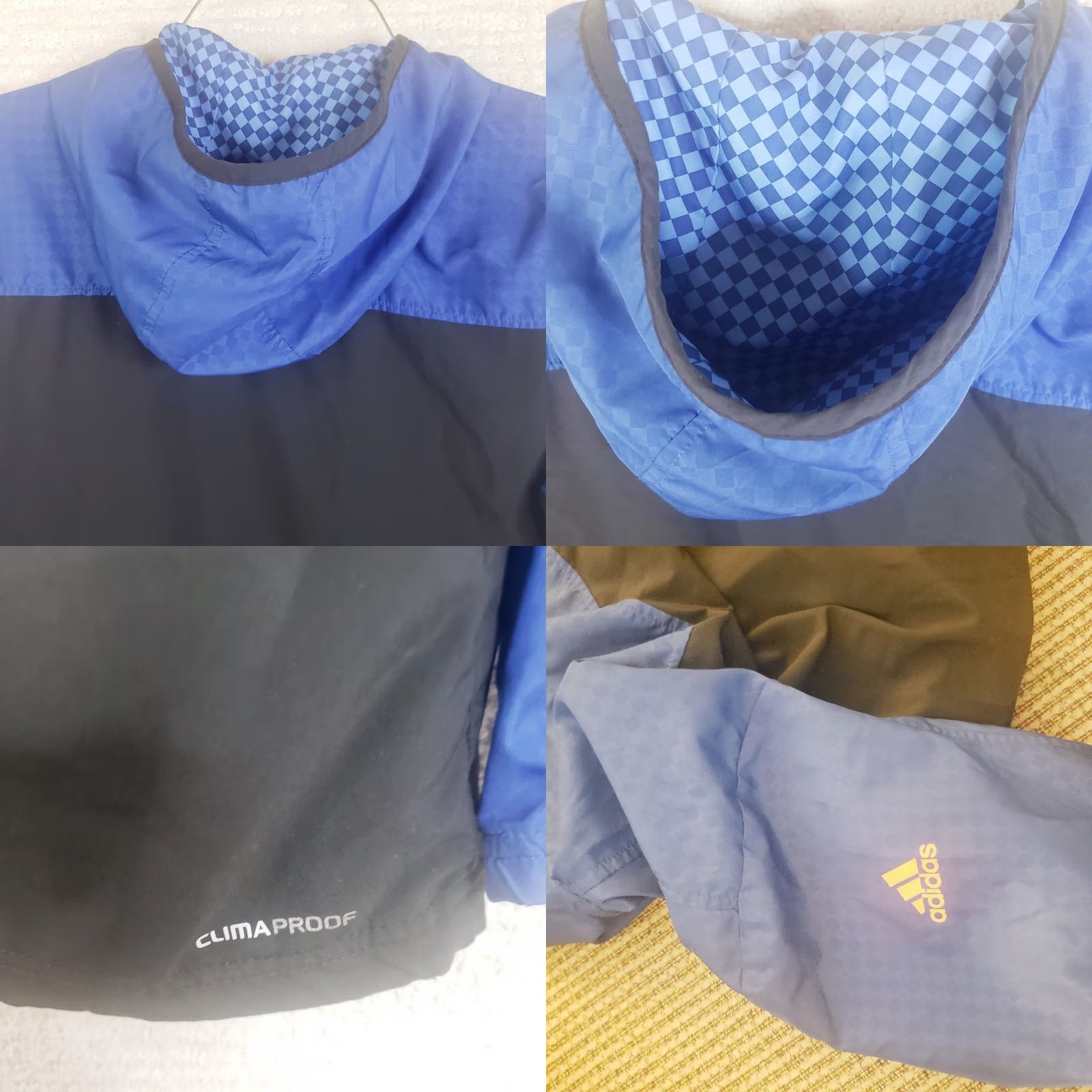 Adidas Adidas Track Jacket Mens L Blue Full Zip Hooded Clima Proof Striped Size US L / EU 52-54 / 3 - 9 Thumbnail