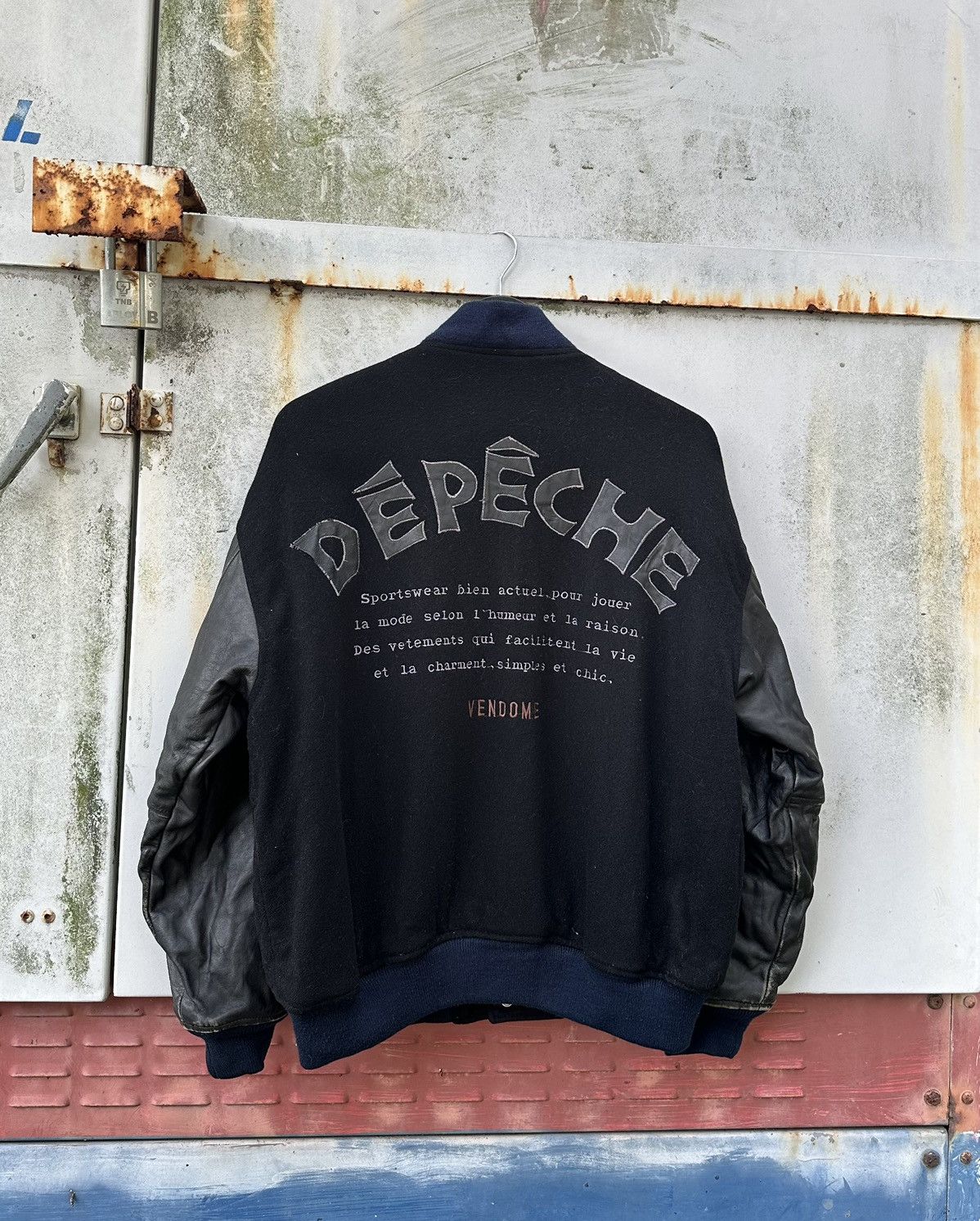 Japanese Brand 👹Vintage Depeche Wool Bomber Jacket Size US L / EU 52-54 / 3 - 5 Thumbnail