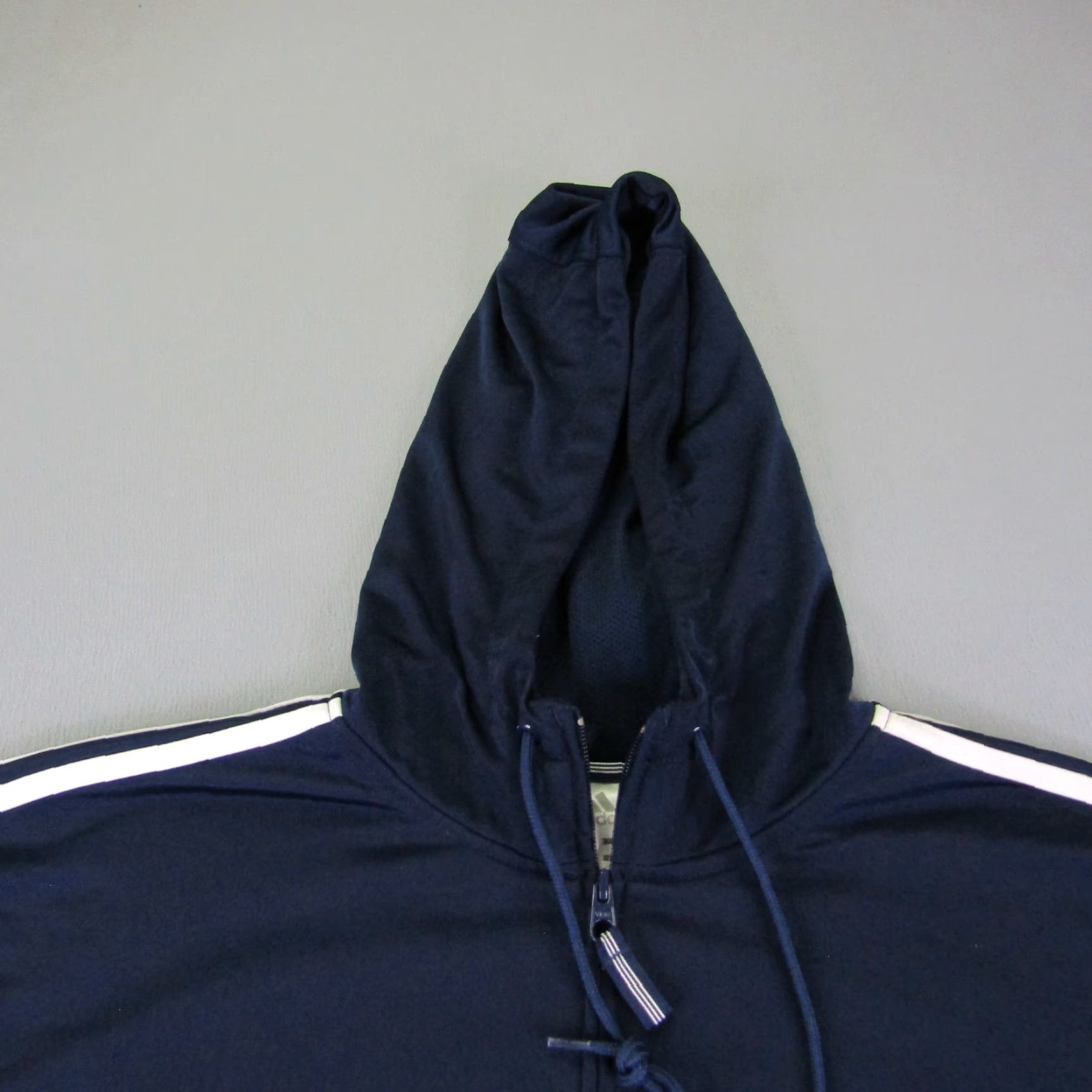 Adidas VINTAGE adidas Jacket Mens L Blue Zip Hooded Full Zip Pockets Track Outdoor Sports Basic Jacket Size US L / EU 52-54 / 3 - 2 Thumbnail