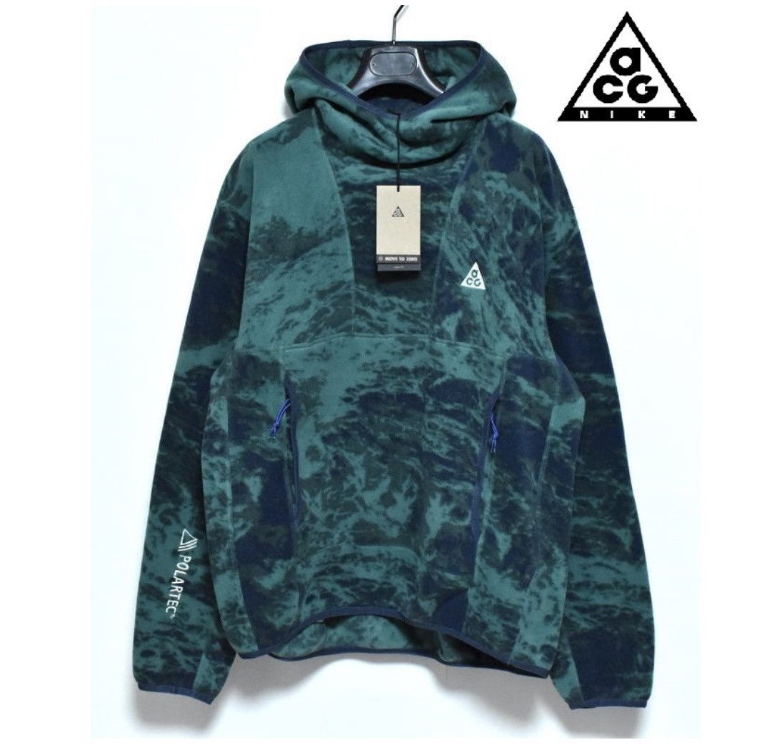 Nike ACG Size M Nike ACG Wolf Tree Polartec Fleece Pullover Hoodie Size US M / EU 48-50 / 2 - 1 Thumbnail