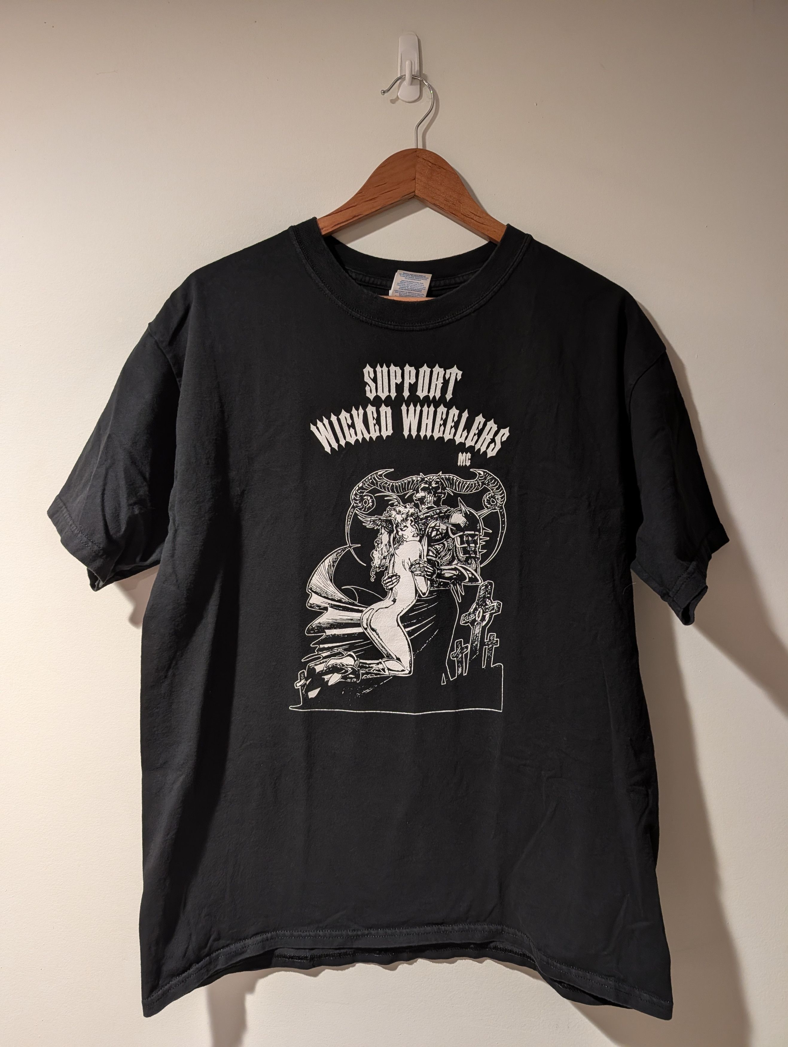 Harley Davidson Vintage Wicked Wheelers MC Motorcycle Biker T Shirt Mens L Size US L / EU 52-54 / 3 - 1 Thumbnail