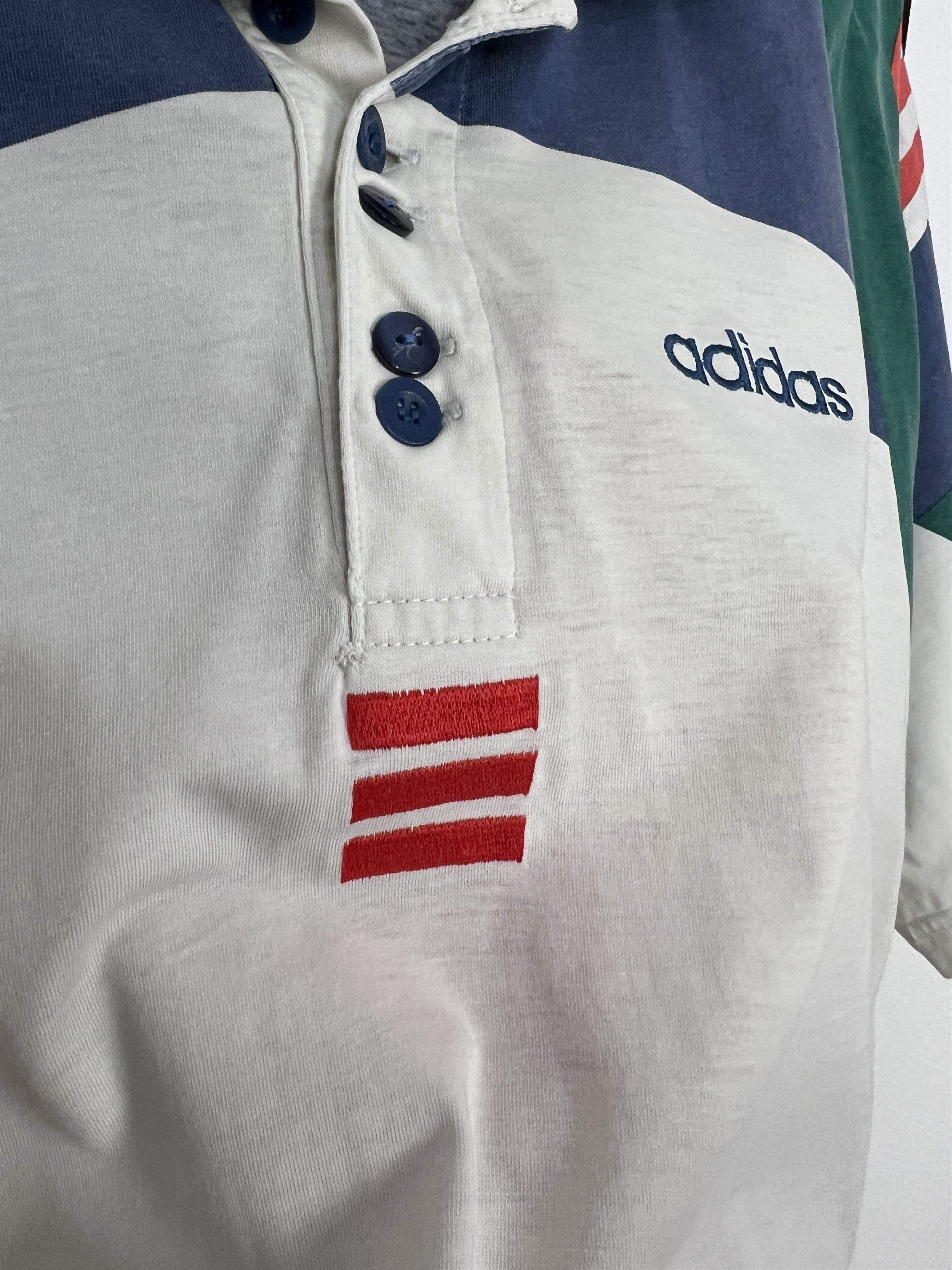 Adidas Vintage Polo Tennis Shirt Lendl Becker Edberg Agassi Jersey Size US M / EU 48-50 / 2 - 6 Thumbnail