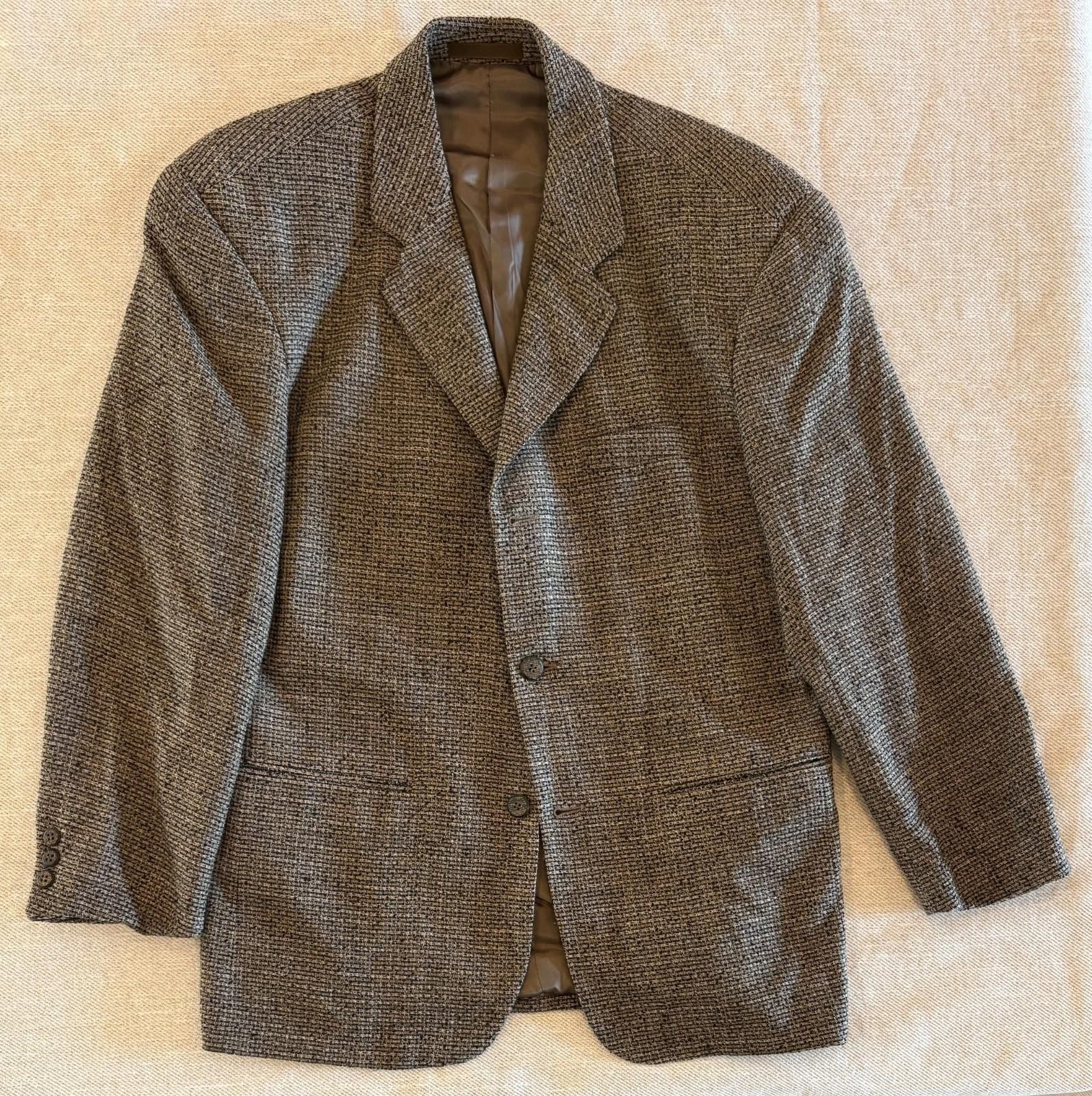 Jhane Barnes VTG Jhane Barnes Blazer 40 Vintage Merino Wool Loop Grey USA Size 40R - 1 Thumbnail