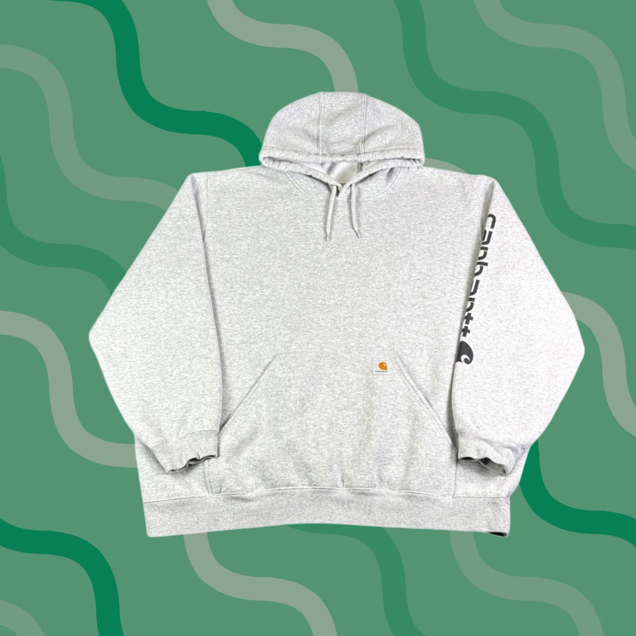 Carhartt Carhartt Mens Hoodie Loose Fit Logo Heather Gray 2XL Sweatshirt Size US XXL / EU 58 / 5 - 1 Thumbnail
