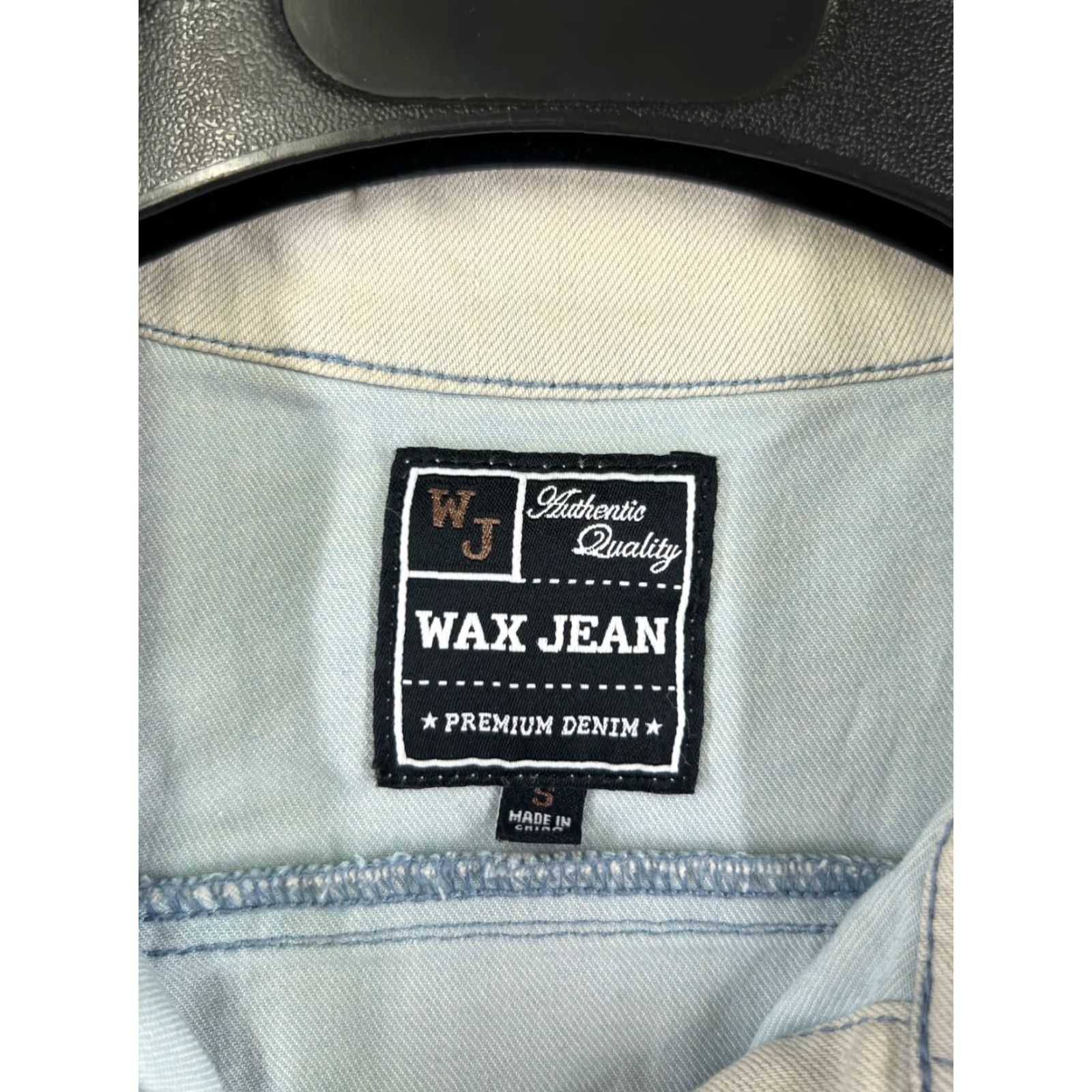 Vintage WAX JEAN Vest Womens Small White Denim Jean Cotton Blend Button Up Pockets Size 28" / US 6 / IT 42 - 7 Thumbnail