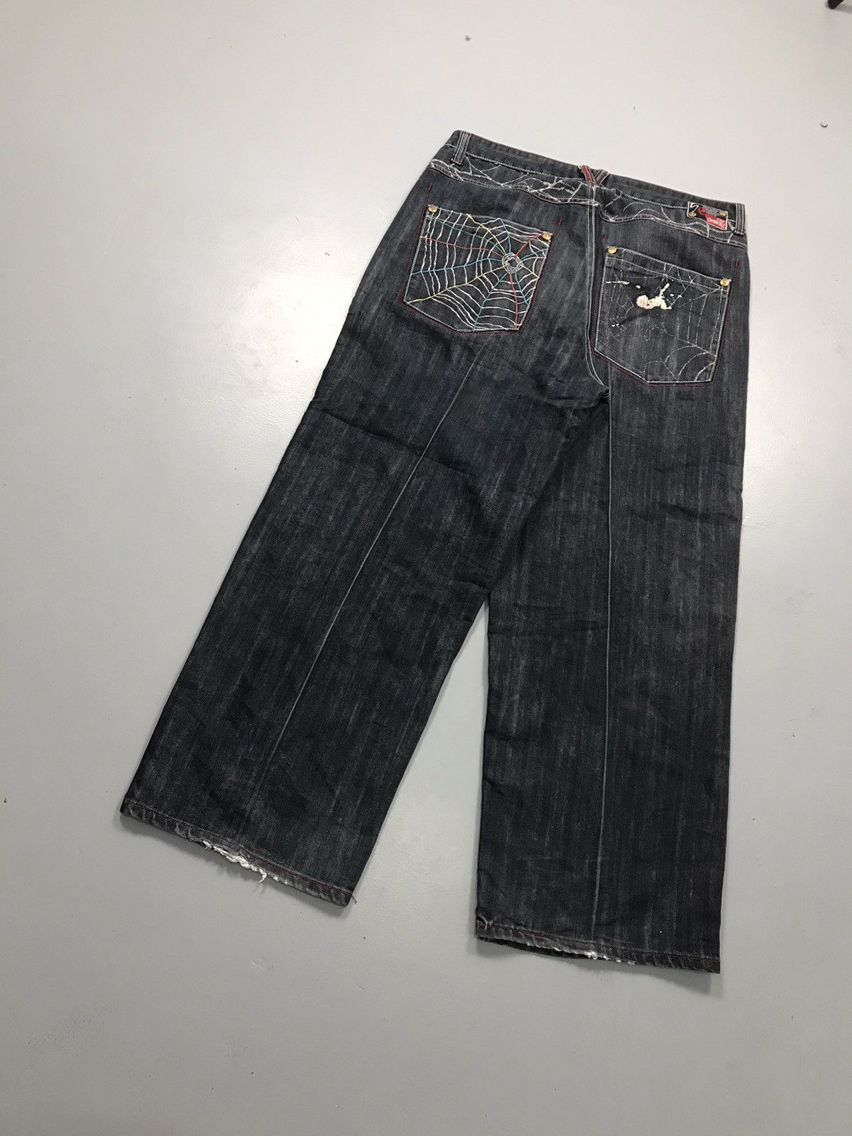 JNCO Vintage five elements embroidered denim Size US 34 / EU 50 - 8 Thumbnail
