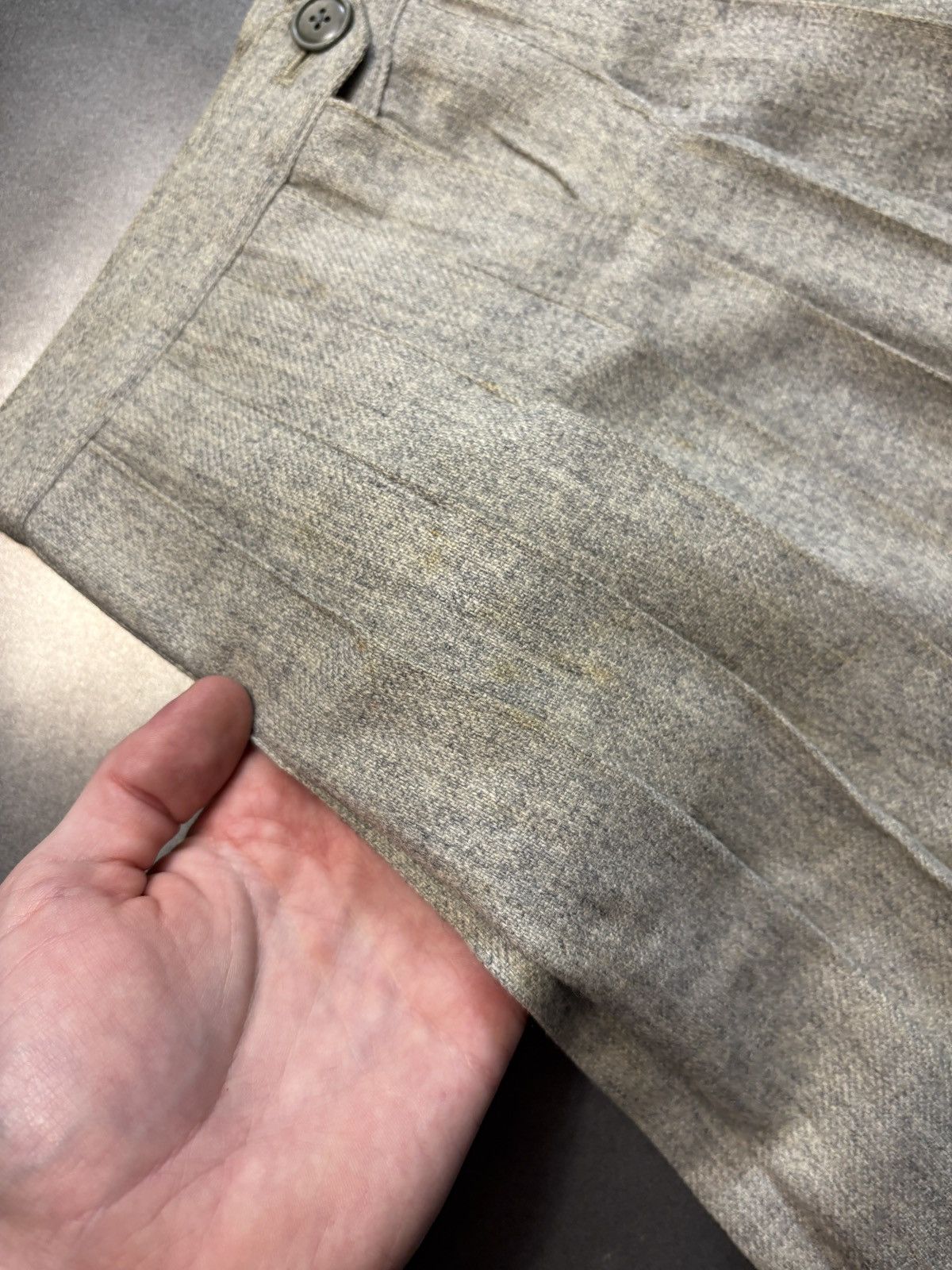 Pringle Of Scotland × Vintage 1960s Vintage Pleated Mini Skirt School Uniform Worsted Wool Size 22" - 12 Thumbnail