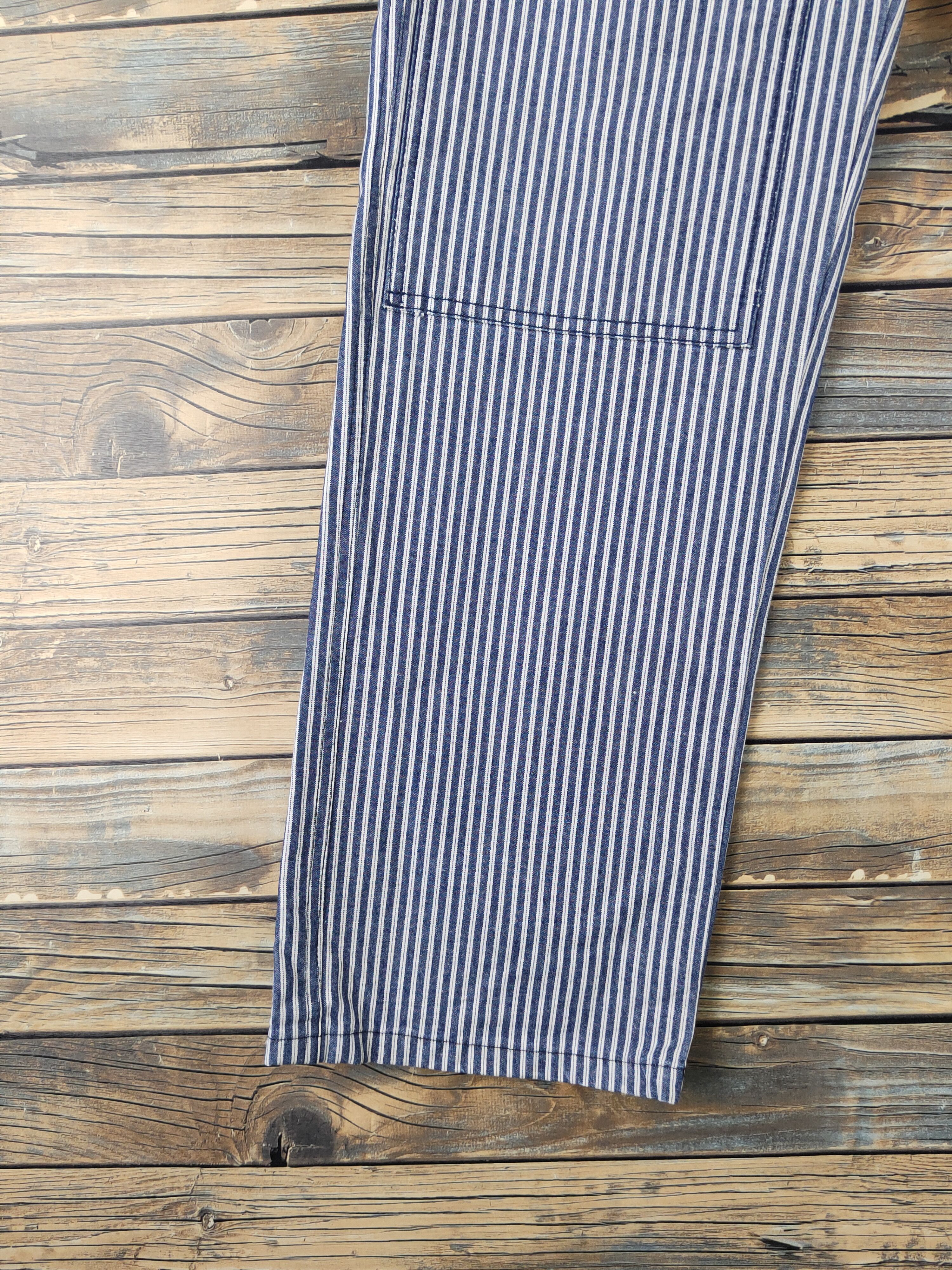 Japanese Brand DL Japanese Brand Blue White Multipocket Casual Pants #1360 Size US 30 / EU 46 - 4 Thumbnail