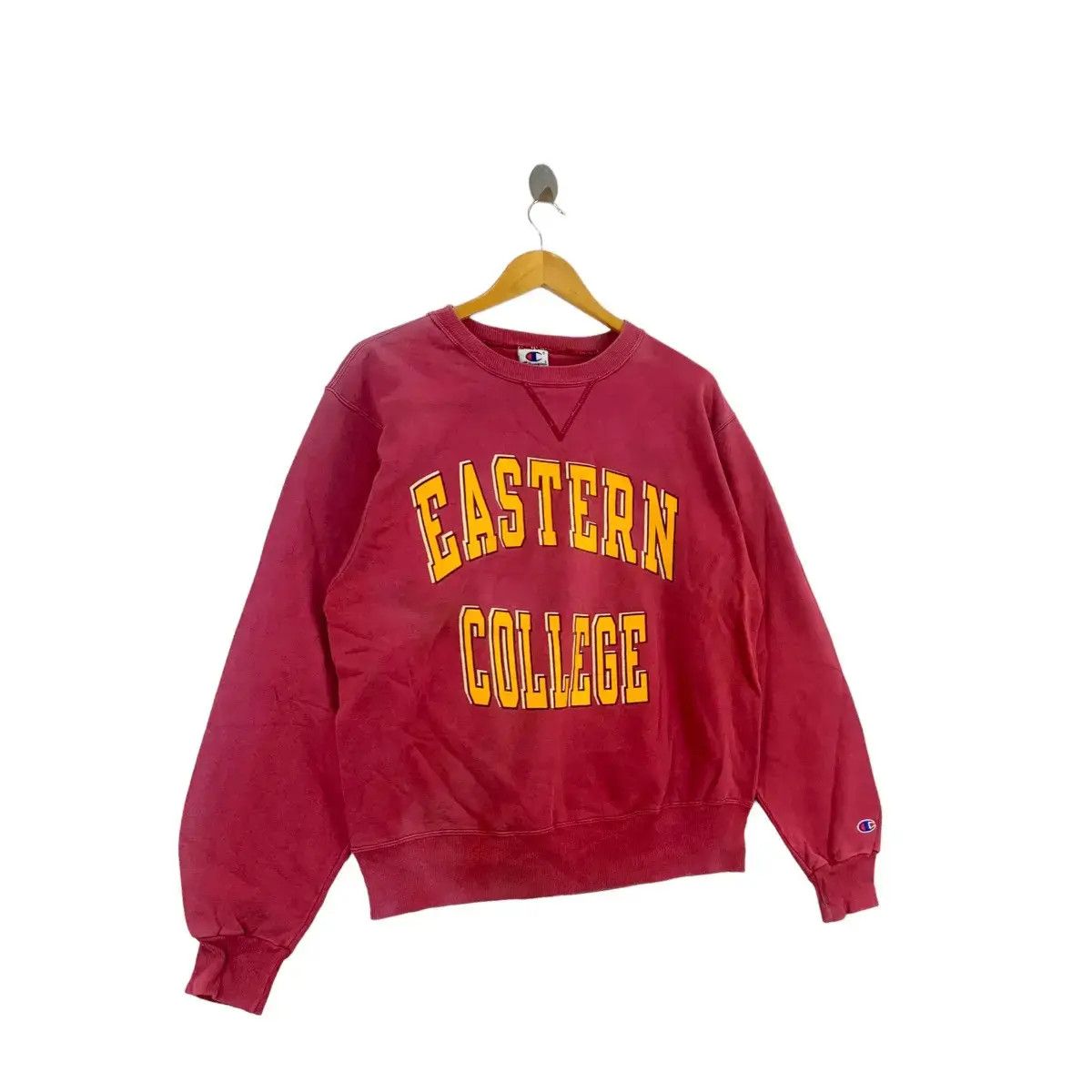 Champion Vintage 90s EASTERN COLLEGE By CHAMPION Print Red Sweatshirt Size US M / EU 48-50 / 2 - 3 Thumbnail