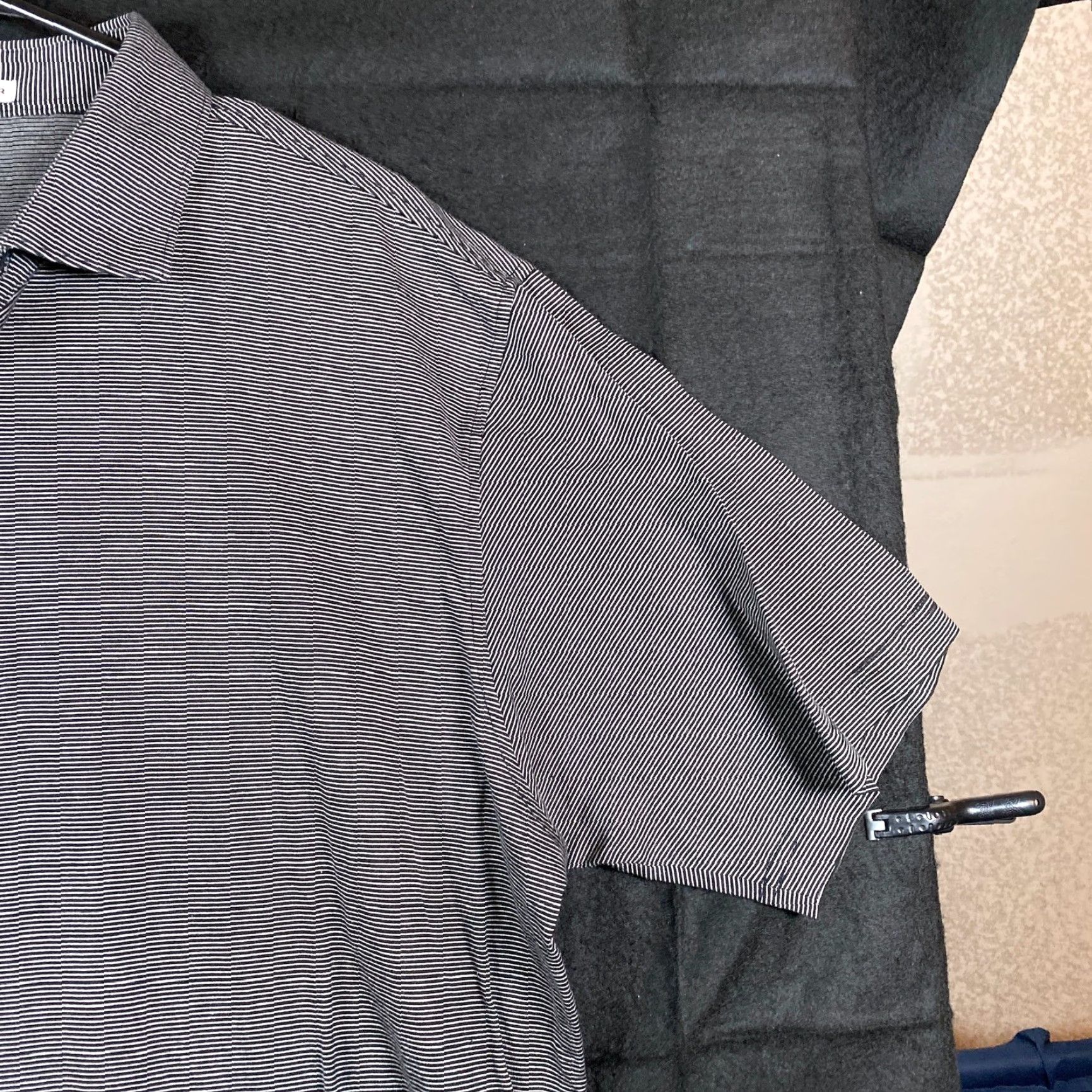 Peter Millar Peter Millar Mens Shirt Black White Stripe Short Sleeve Polo 100% Cotton Large Size US L / EU 52-54 / 3 - 5 Thumbnail