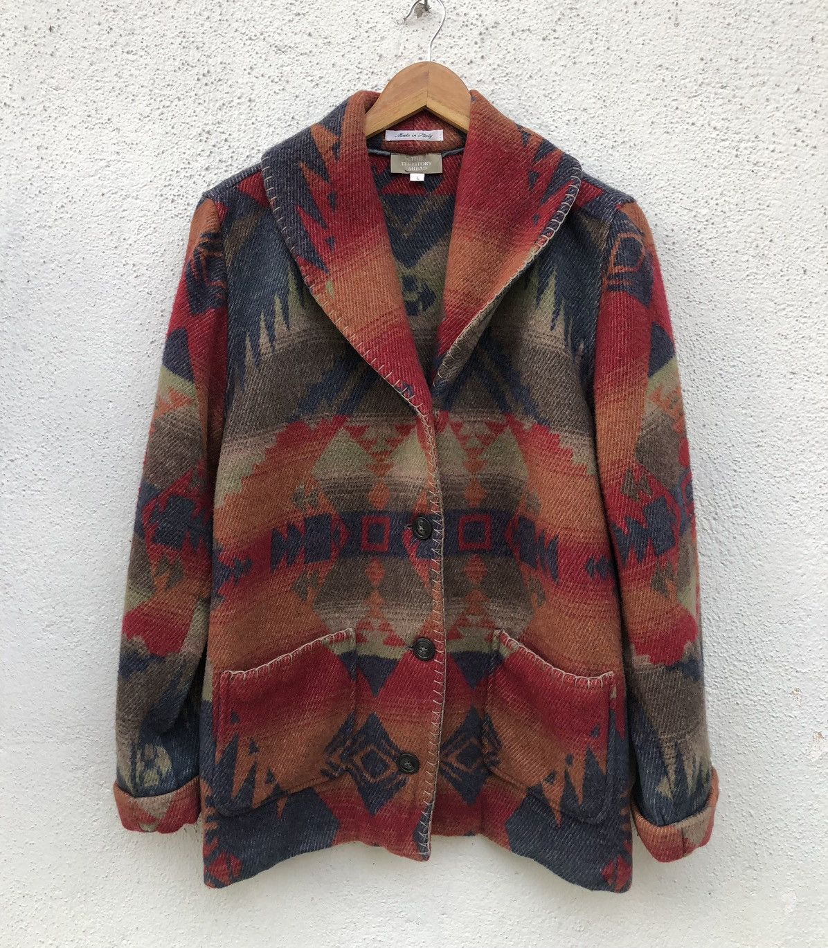 The Territory Ahead The Territory Ahead Barn Aztec Southwestern Wool Chore Coat Size US M / EU 48-50 / 2 - 4 Thumbnail