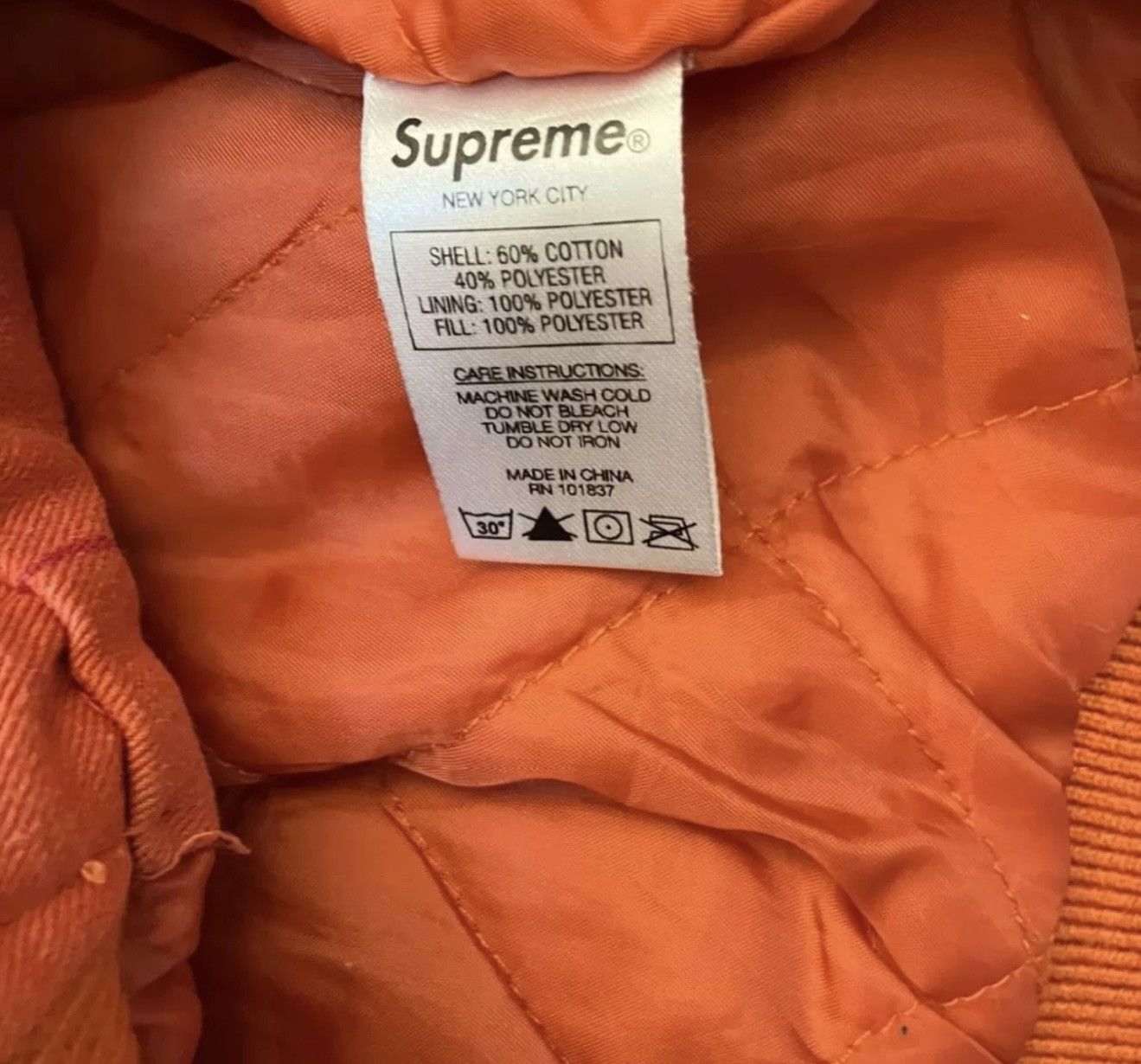 Supreme Supreme 19ss pinstripe varsity Jacket Size US M / EU 48-50 / 2 - 4 Thumbnail