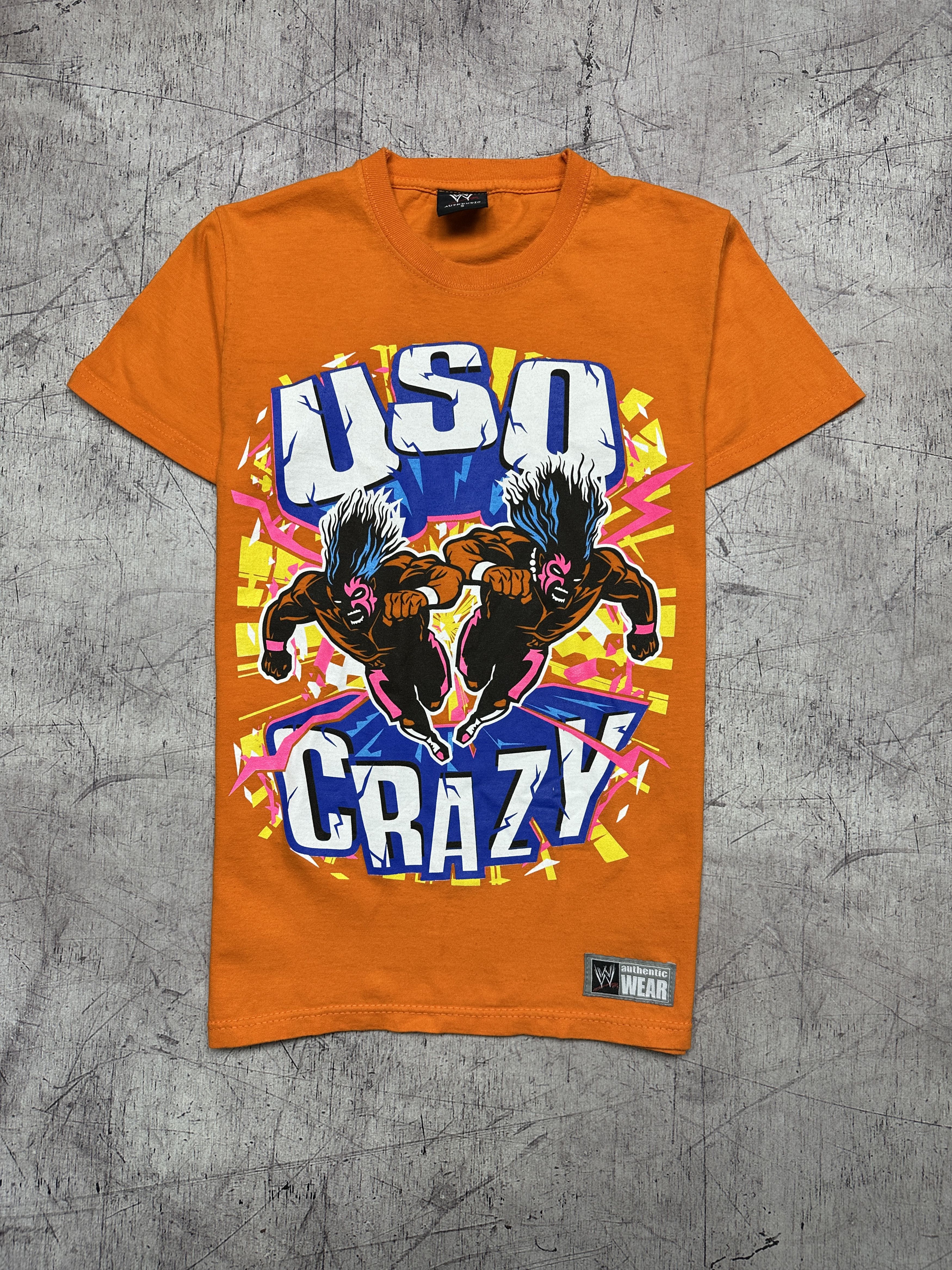 WWE WWE WWF Wrestling 2014 USO CRAZY Mens T-Shirt Size US S / EU 44-46 / 1 - 1 Thumbnail