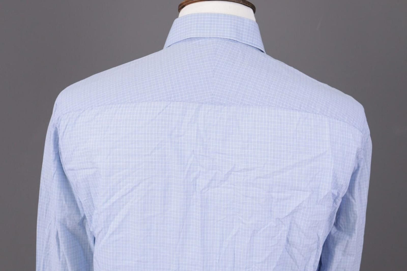 Gieves & Hawkes Gieves & Hawkes Blue Check Dress Shirt Size 41 / 16 Size US M / EU 48-50 / 2 - 9 Thumbnail