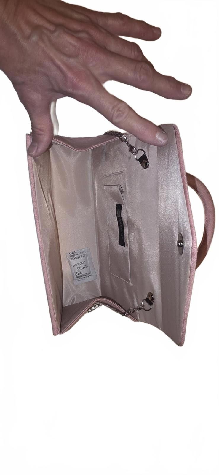 Other Dasein Pink Faux Leather Handbag with Chain Strap Size ONE SIZE - 5 Thumbnail