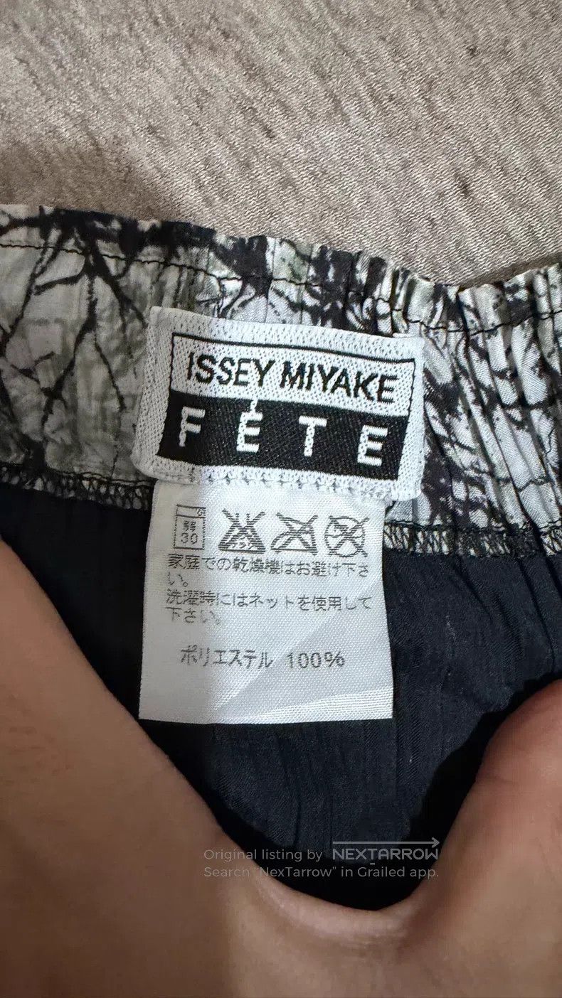 Issey Miyake Issey Miyake Pastoral Black and White Pleated Midi Skirt Size 25" / US 0 / IT 36 - 6 Thumbnail