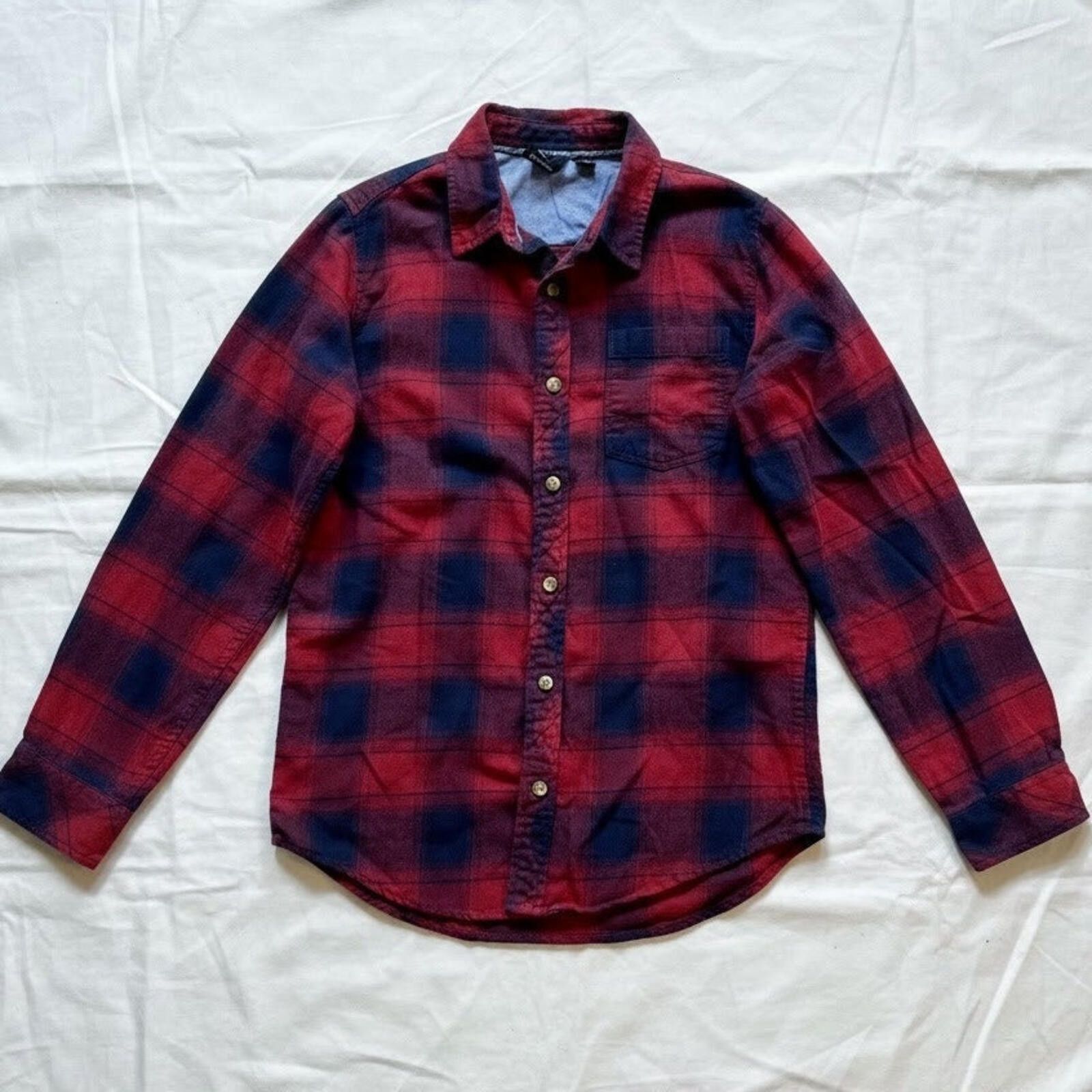 Burnside Burnside Red Blue Plaid Flannel Shirt Mens Small Womens M Size US S / EU 44-46 / 1 - 1 Thumbnail
