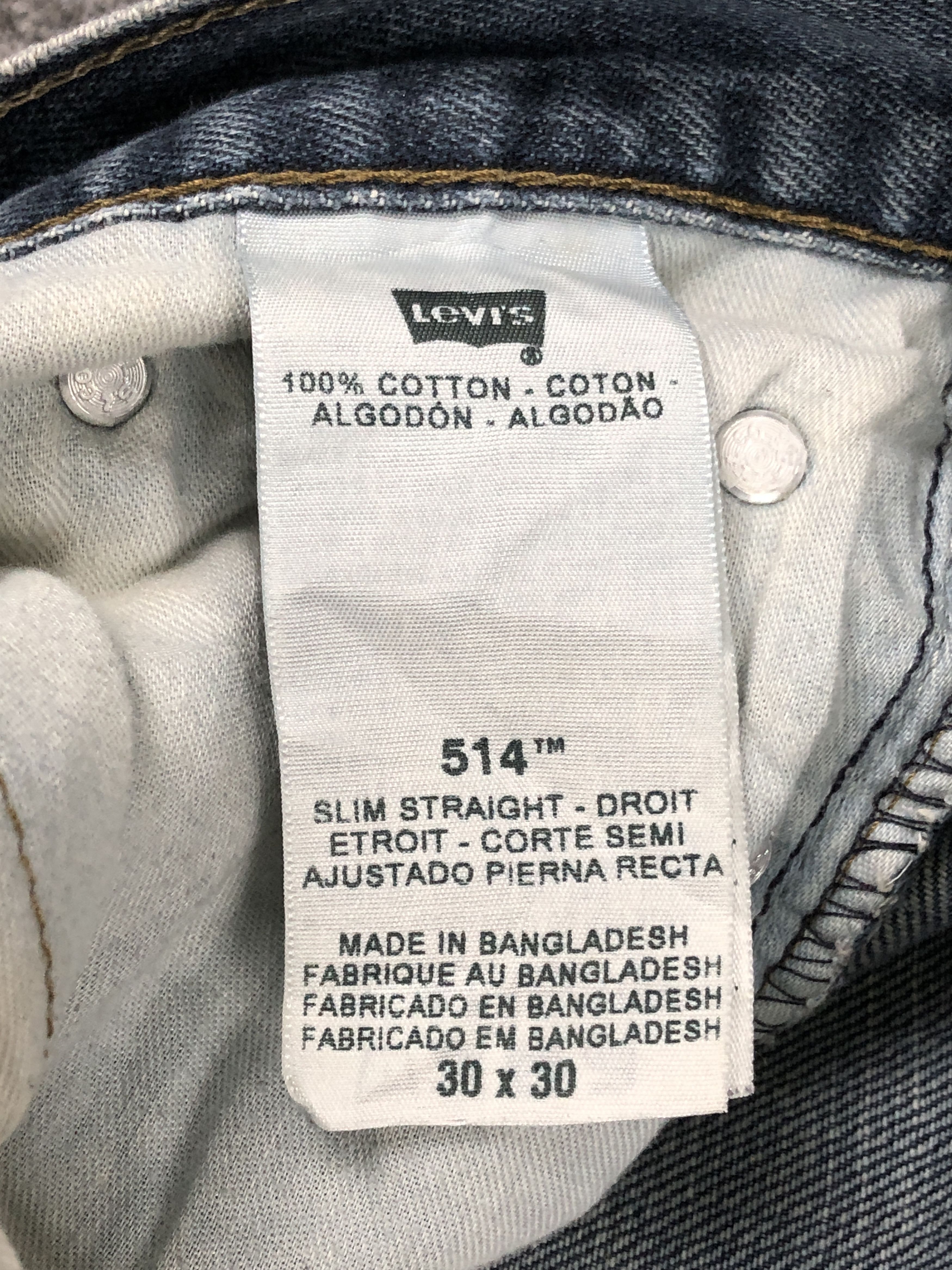 Levi's Vintage Levis 514 Faded Distressed Jeans DP2441 Size US 29 - 7 Thumbnail