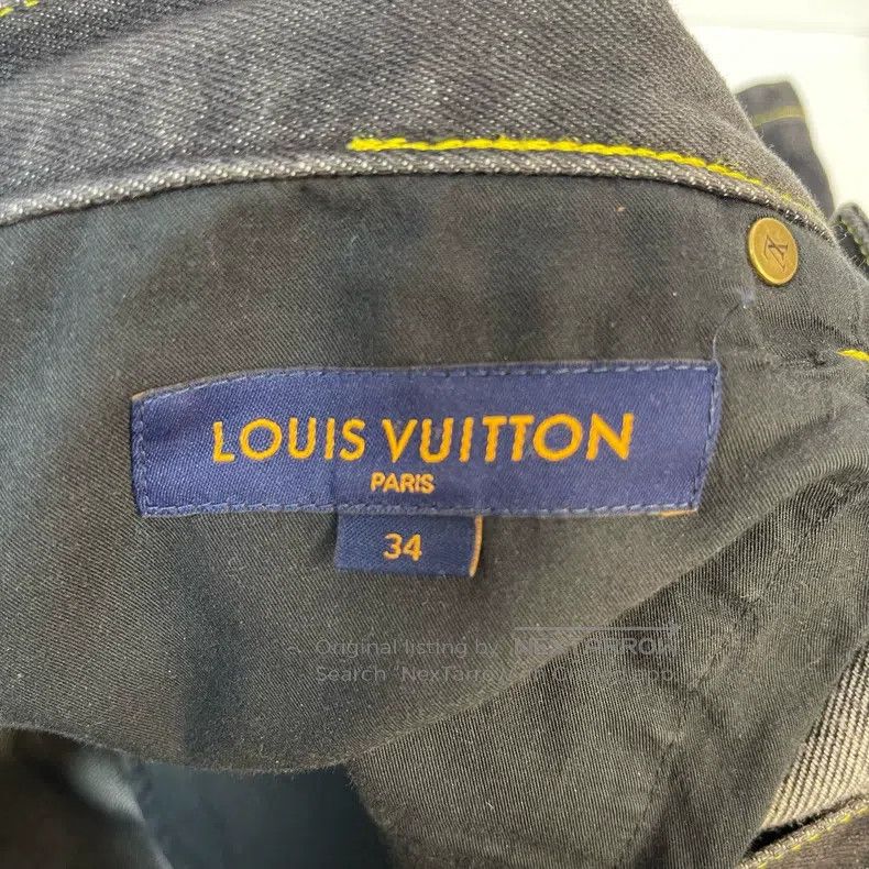 Louis Vuitton Louis Vuitton Printed logo patchwork jeans Size US 34 / EU 50 - 4 Thumbnail