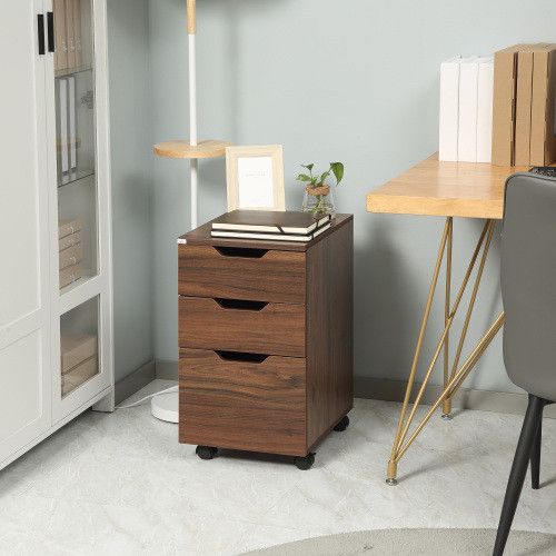 Designer × Homemade HOMCOM 3 Drawer Office Storage Cabinet, Under Desk Cabinet w Size US L / EU 52-54 / 3 - 8 Thumbnail