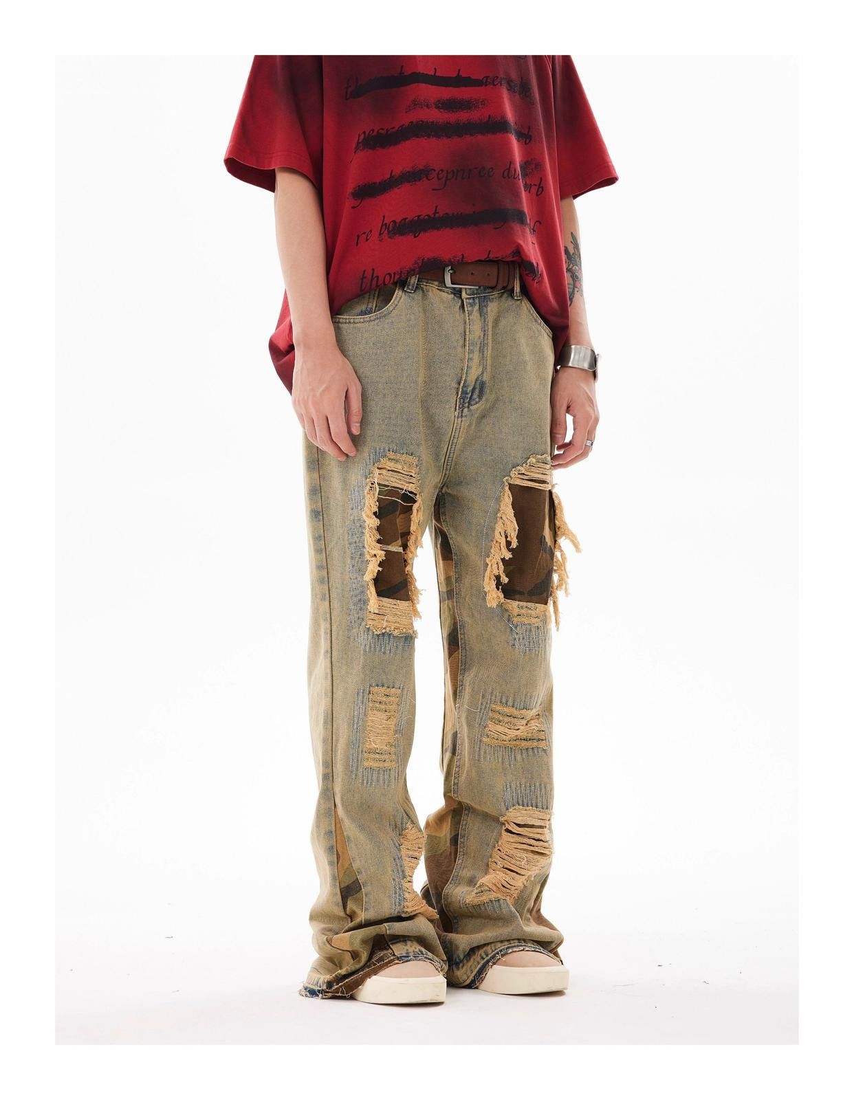 Other Acid Wash Distressed Denim Jeans Size US 32 / EU 48 - 4 Thumbnail