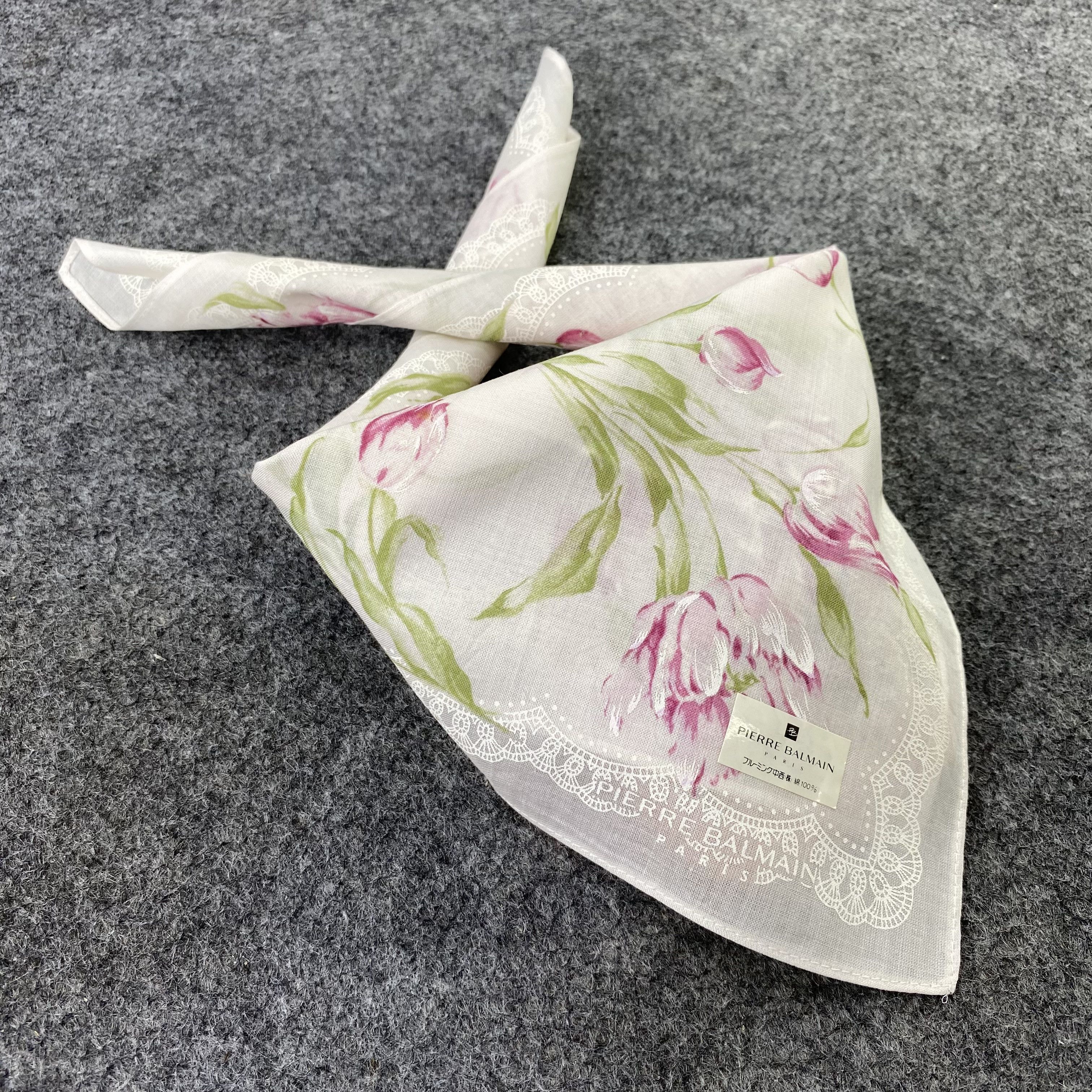 Pierre Balmain Pierre Balmain Handkerchief / Bandana / Neckerchief-B599 Size ONE SIZE - 2 Thumbnail