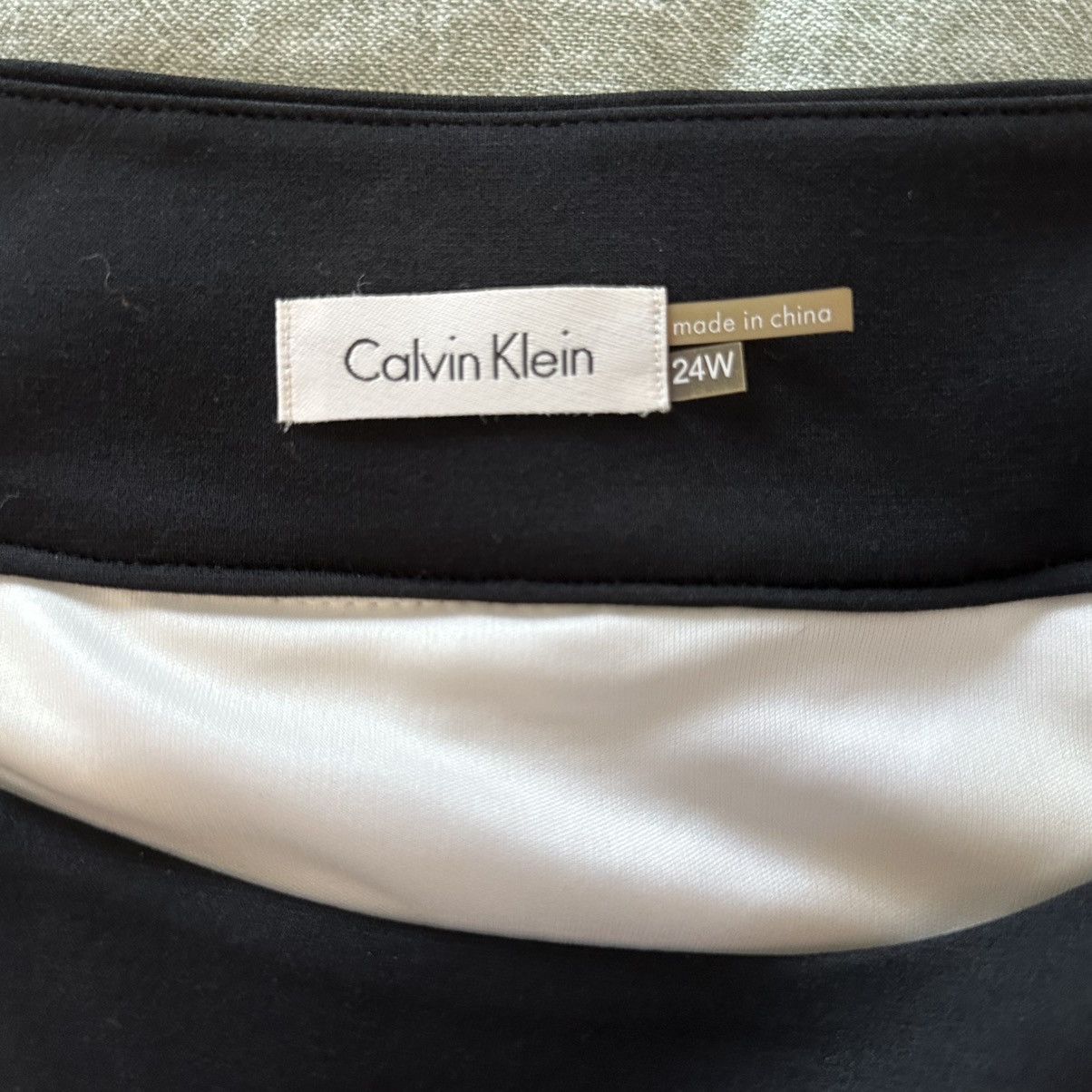 Calvin Klein Calvin Klein Women’s Black & White Sheath Dress 24W NEW Size 4XL / US 24-26 - 3 Thumbnail